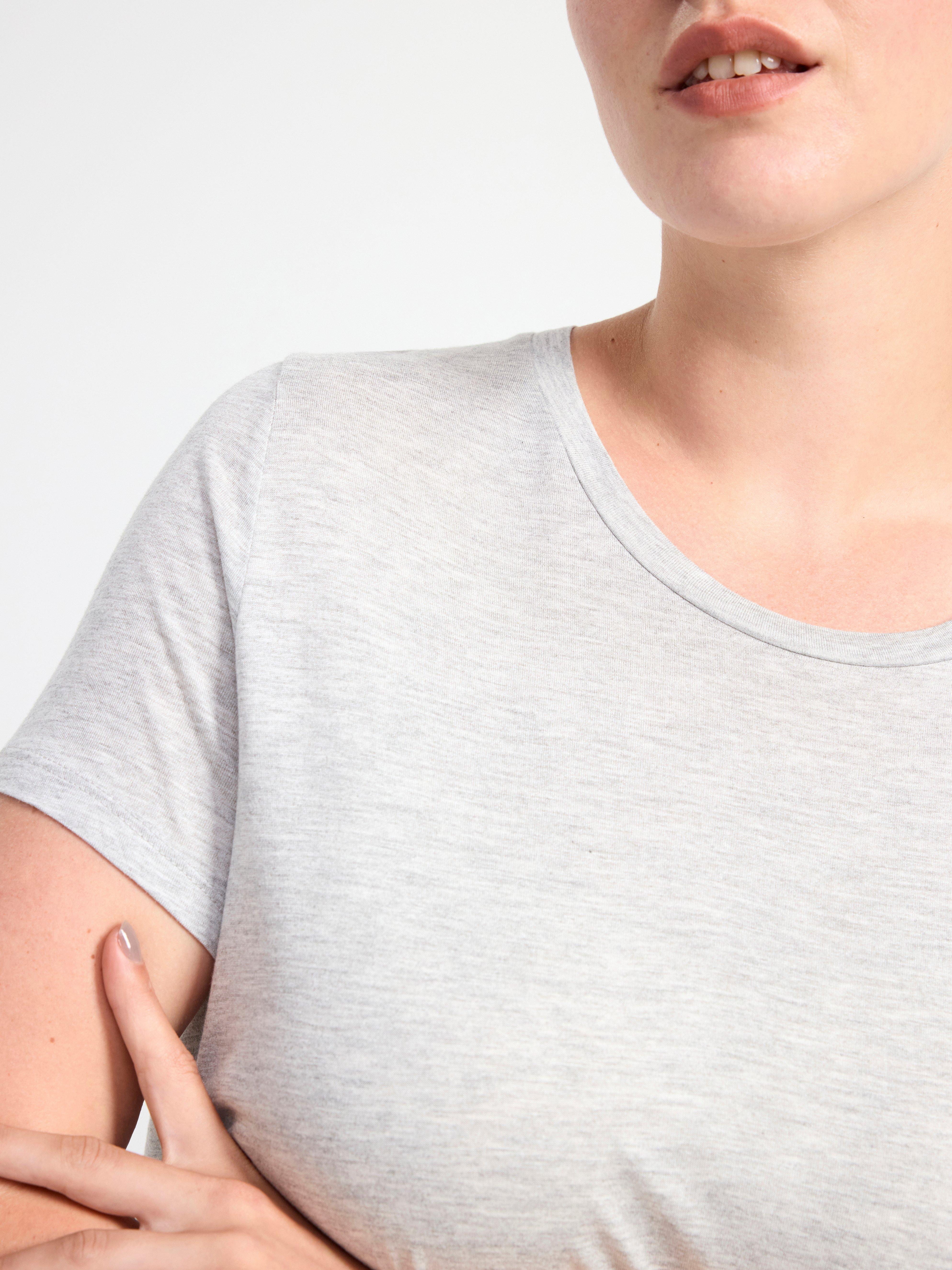 T-shirt in viscose Grey melange