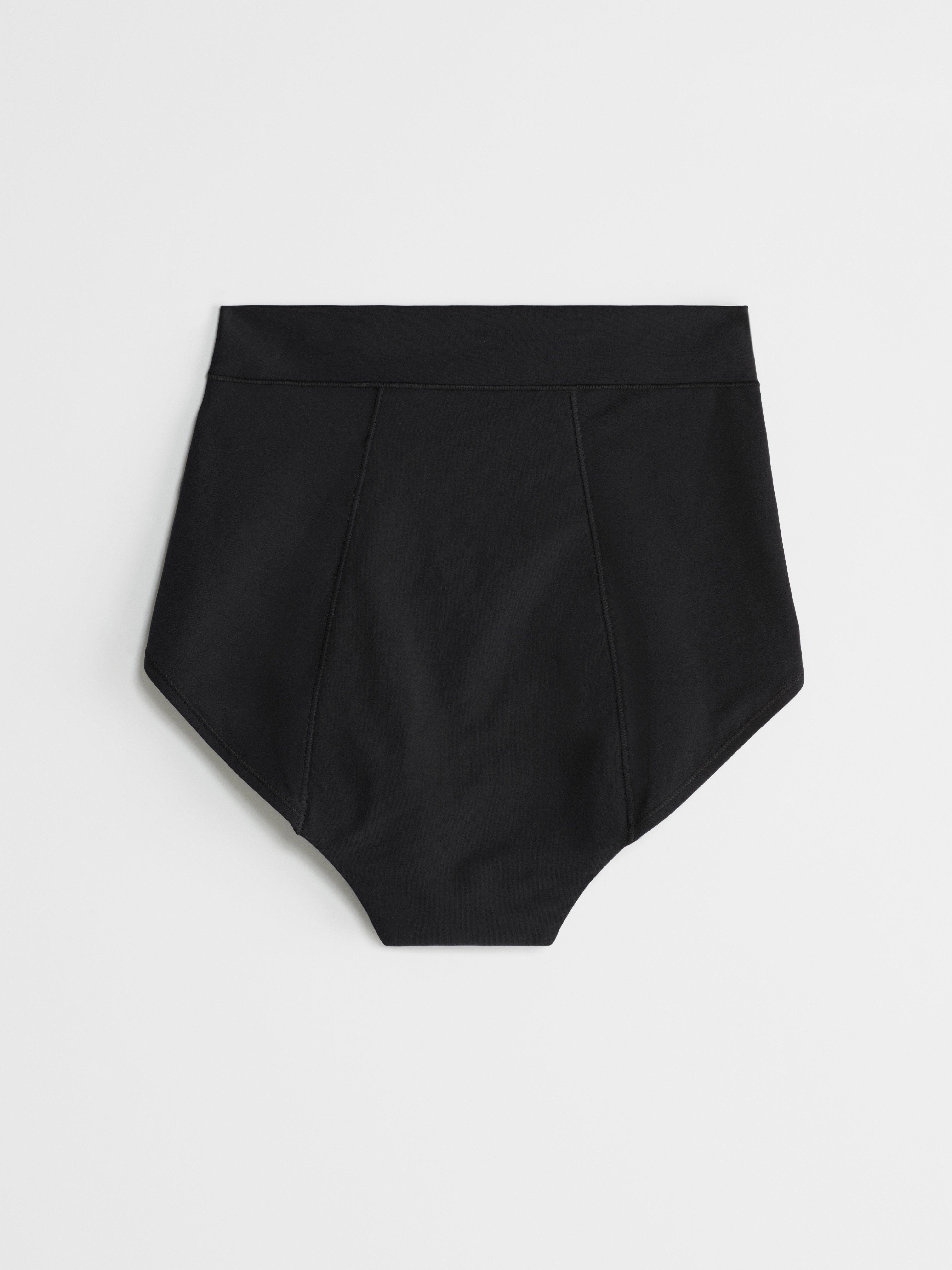 Engineered High Waist Super Period Proof - Period Panty with extended gusset Black