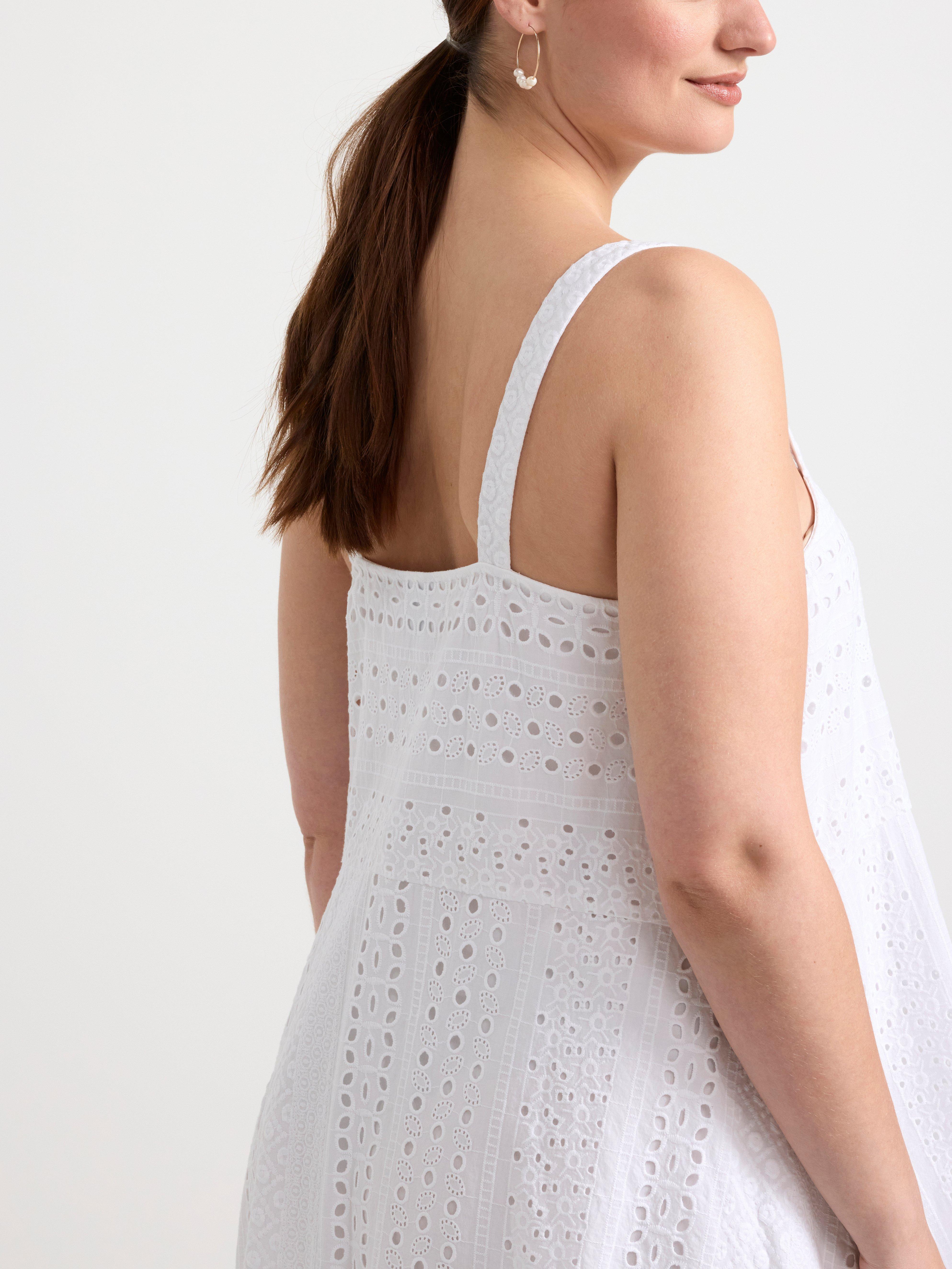 Broderie anglaise dress White