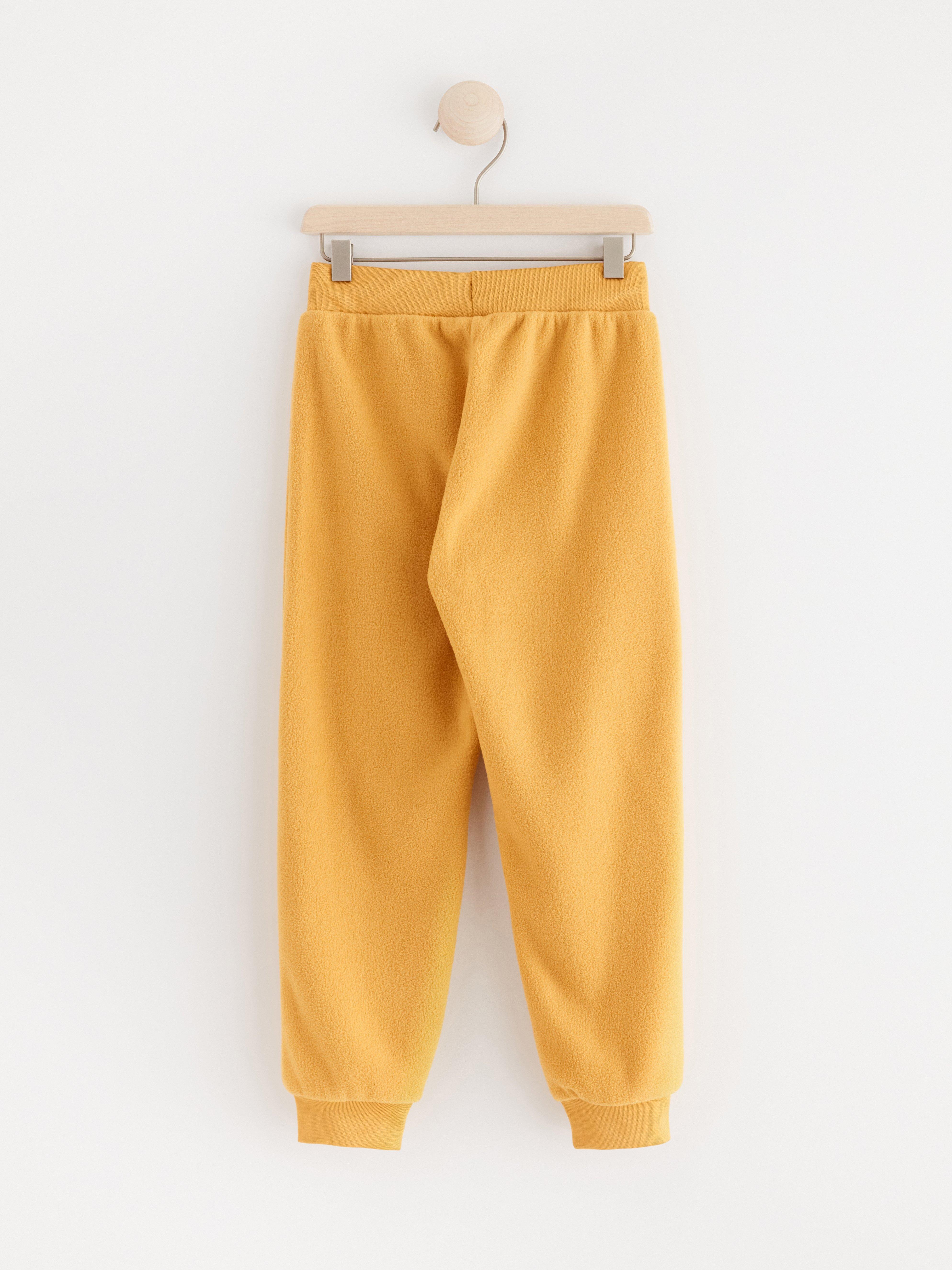 FIX Trousers in fleece Dusty Yellow