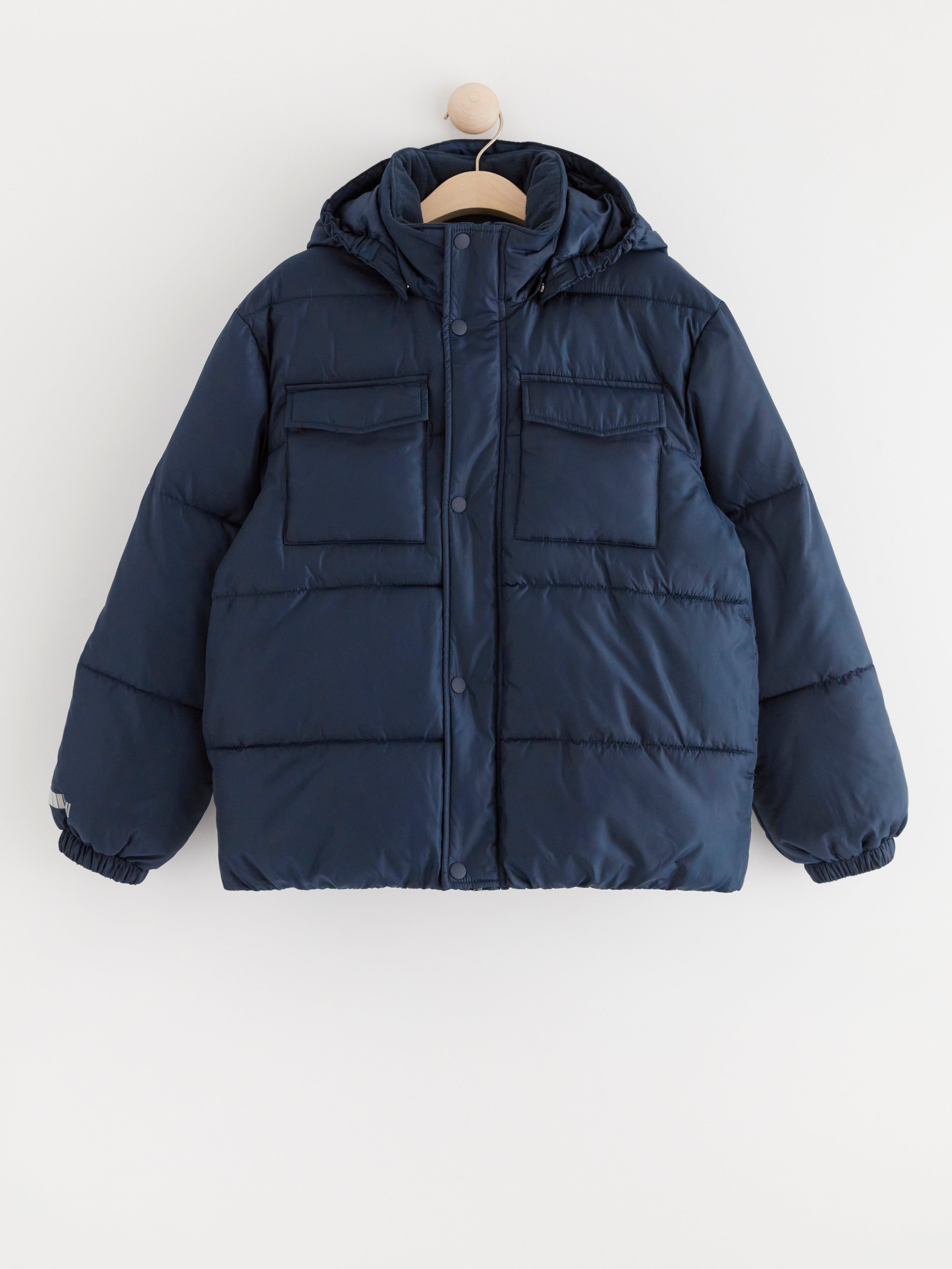 Water repellent padded jacket Navy