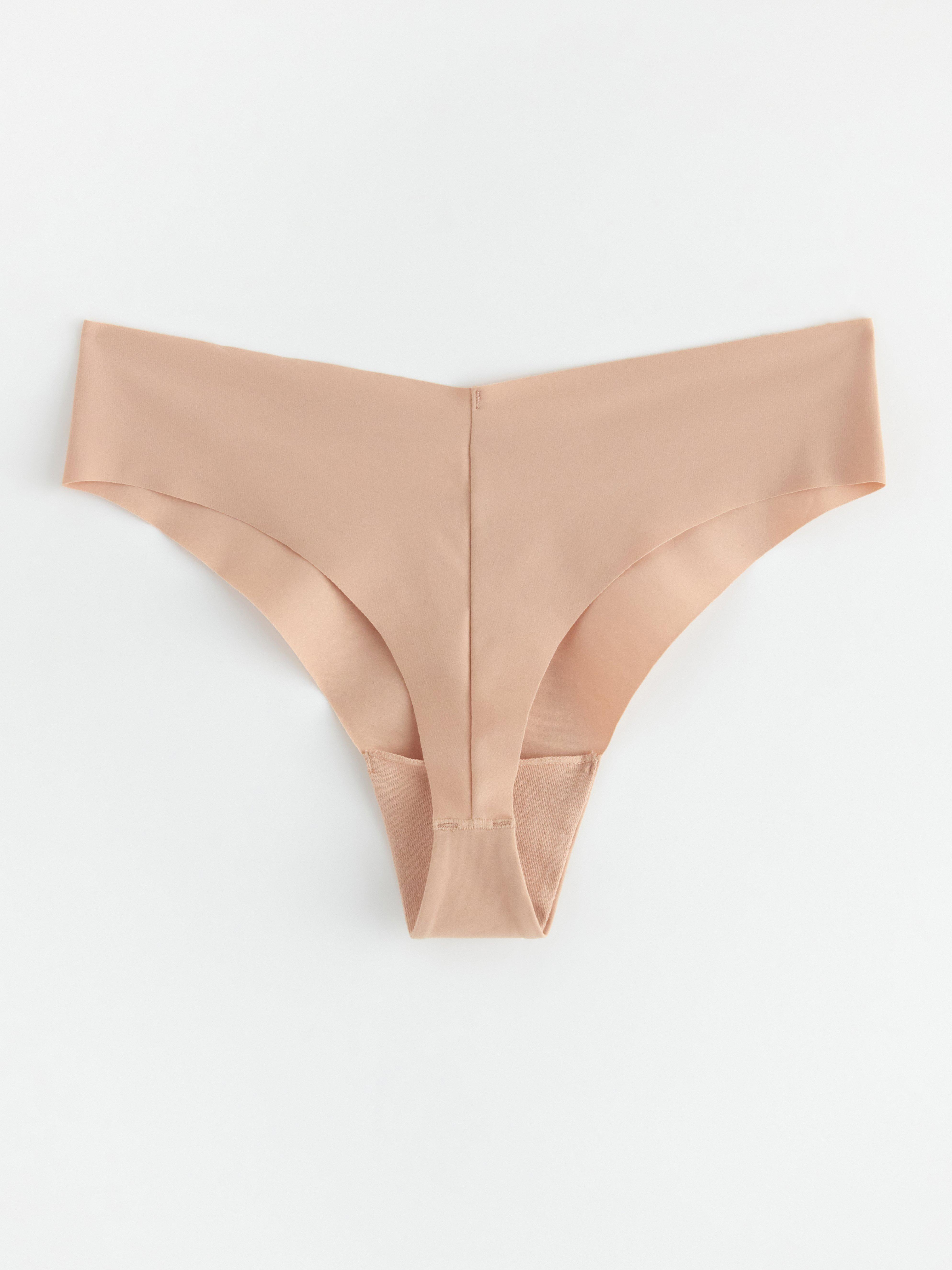 Seamless thong regular waist Beige