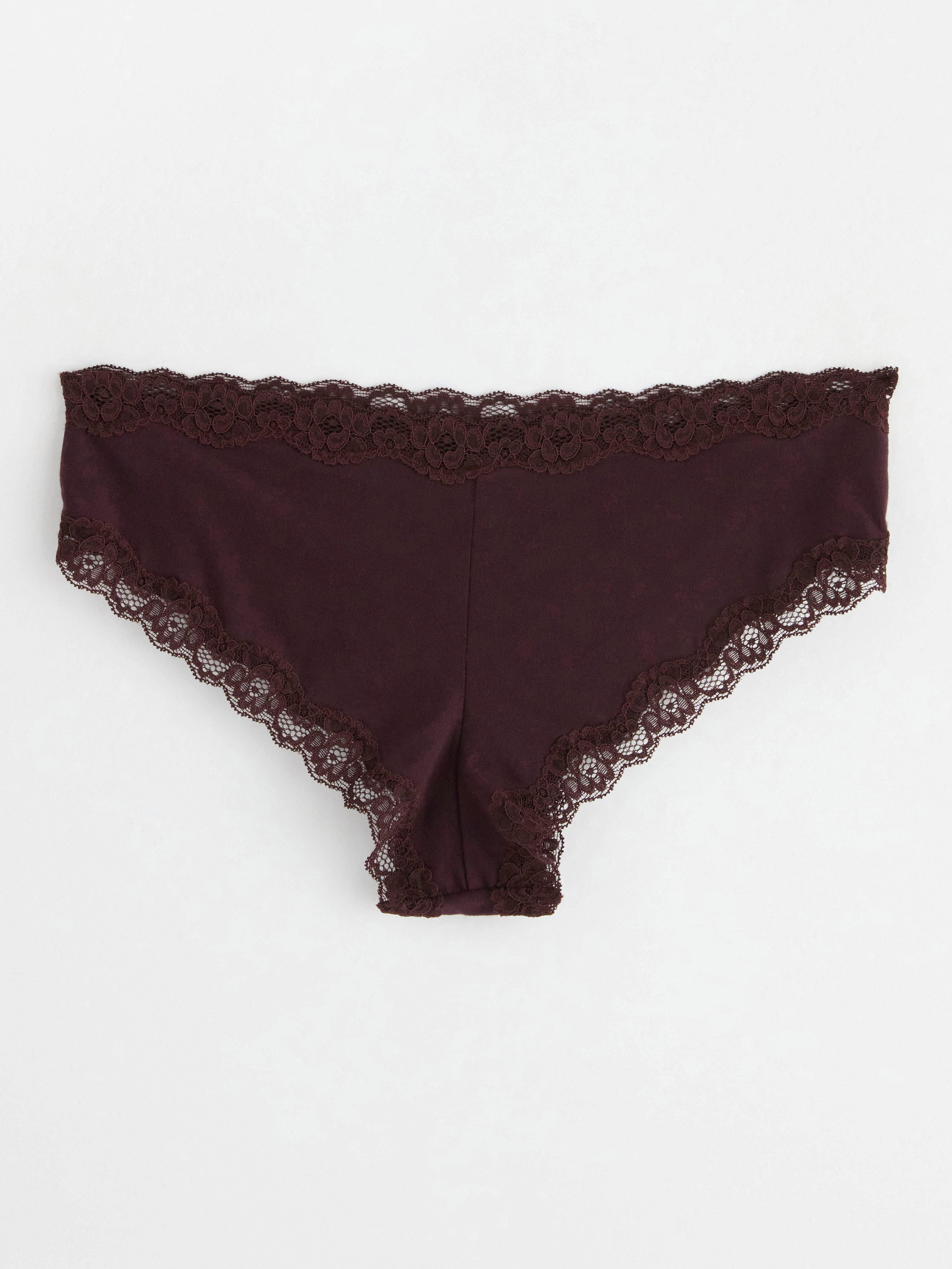 Brazilian low briefs Dark Dusty Lilac
