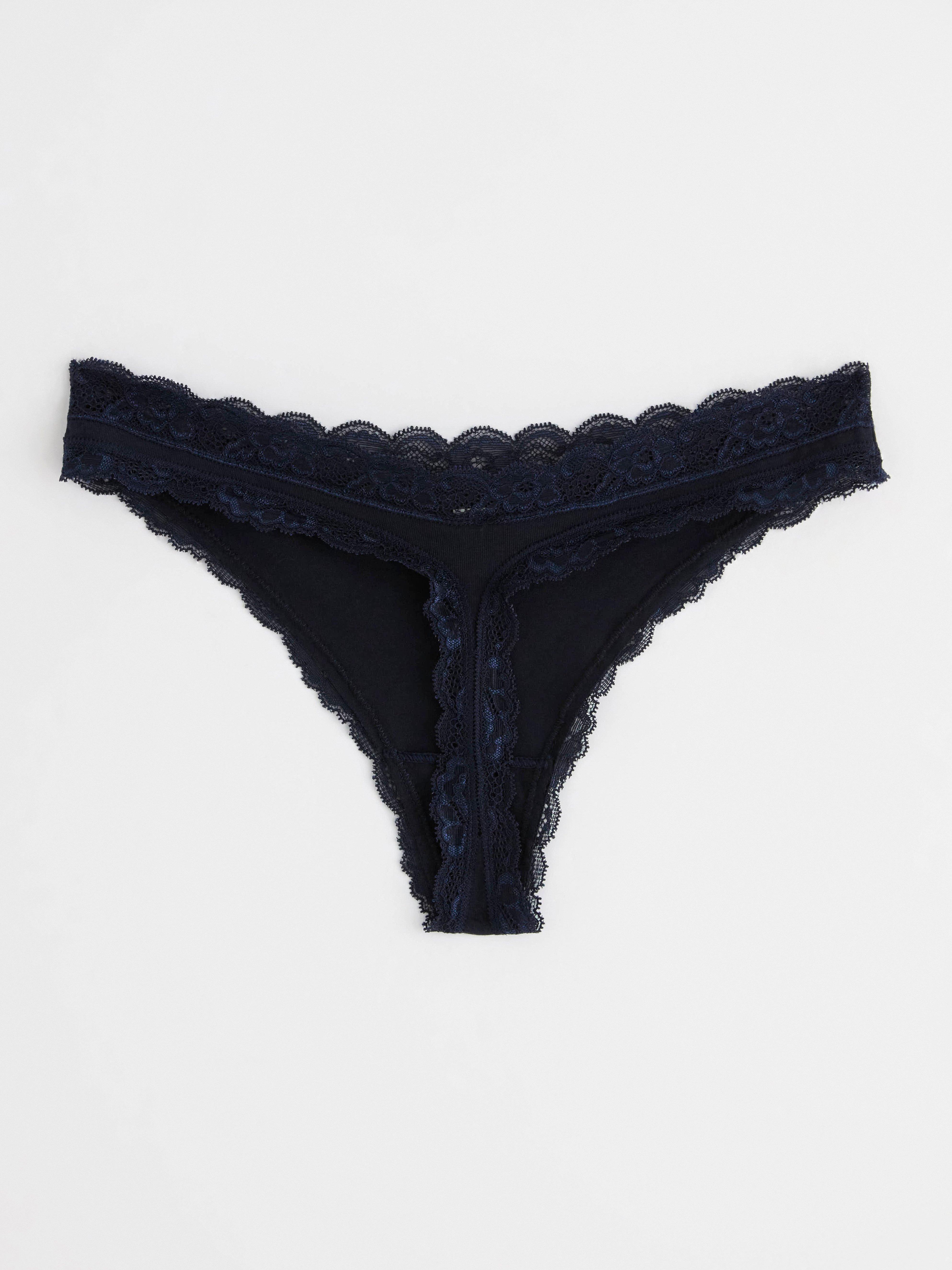Thong with regular waist Navy