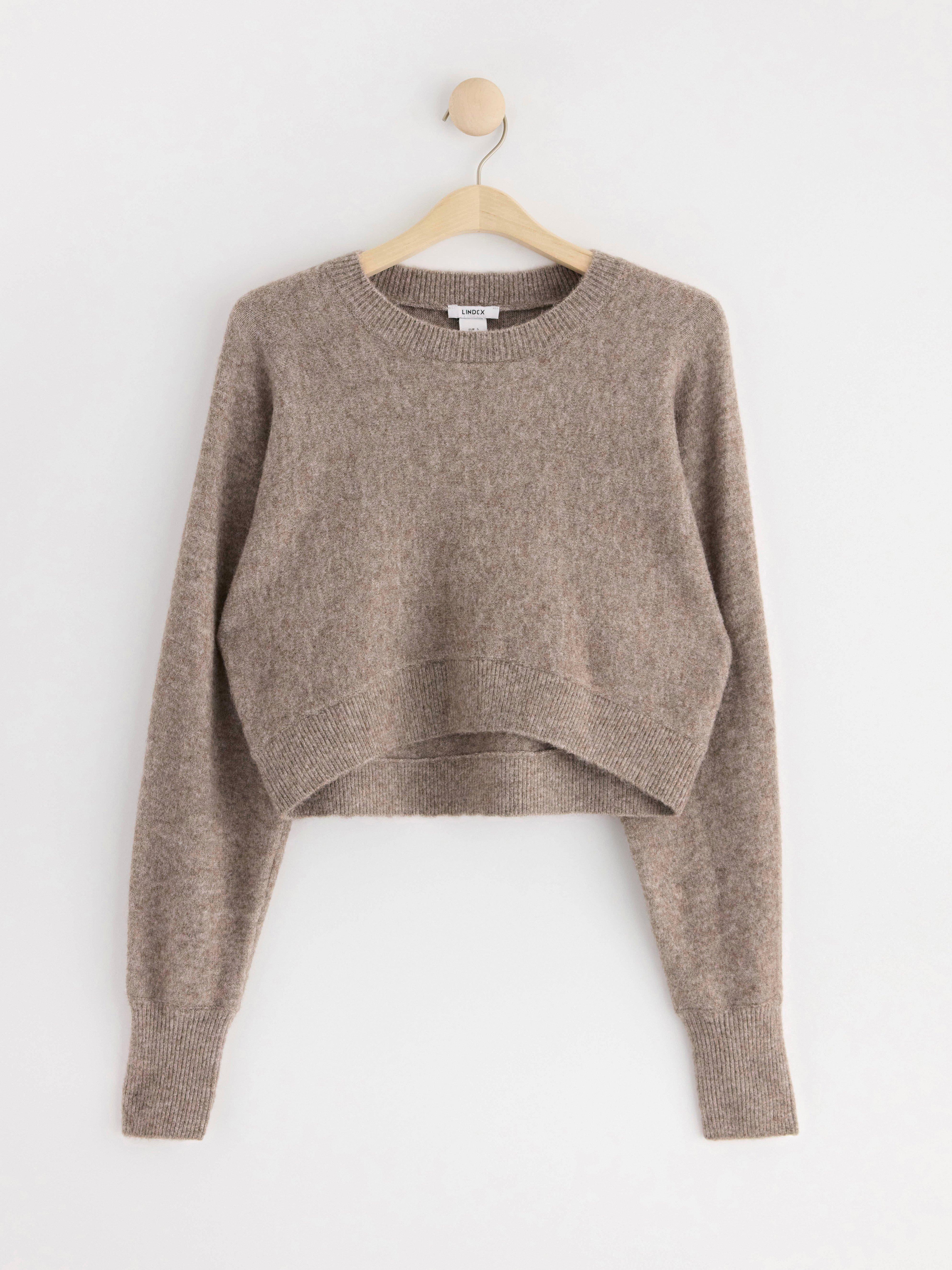 MOM Cropped jumper brown