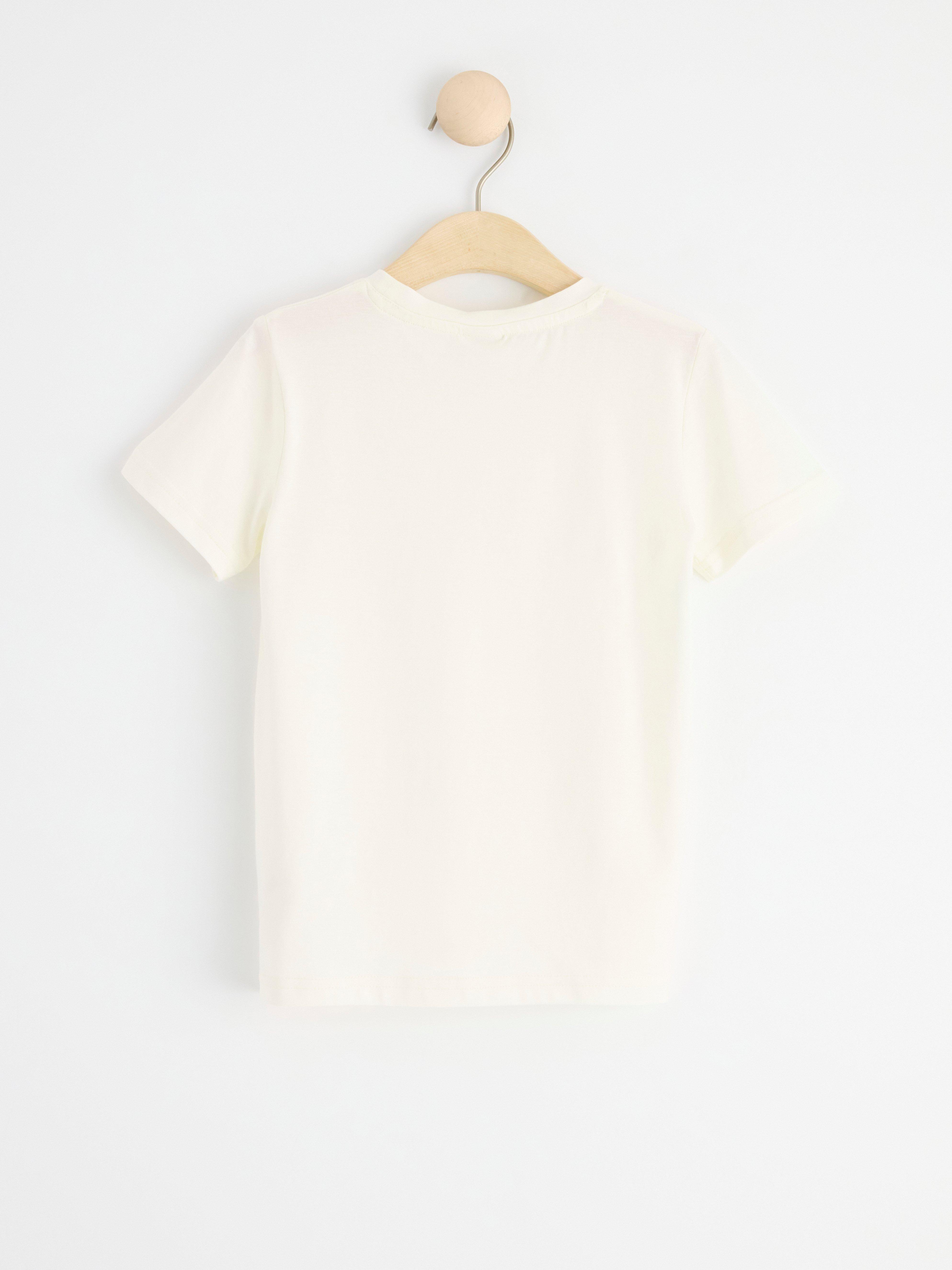 Short sleeve top Light Dusty White