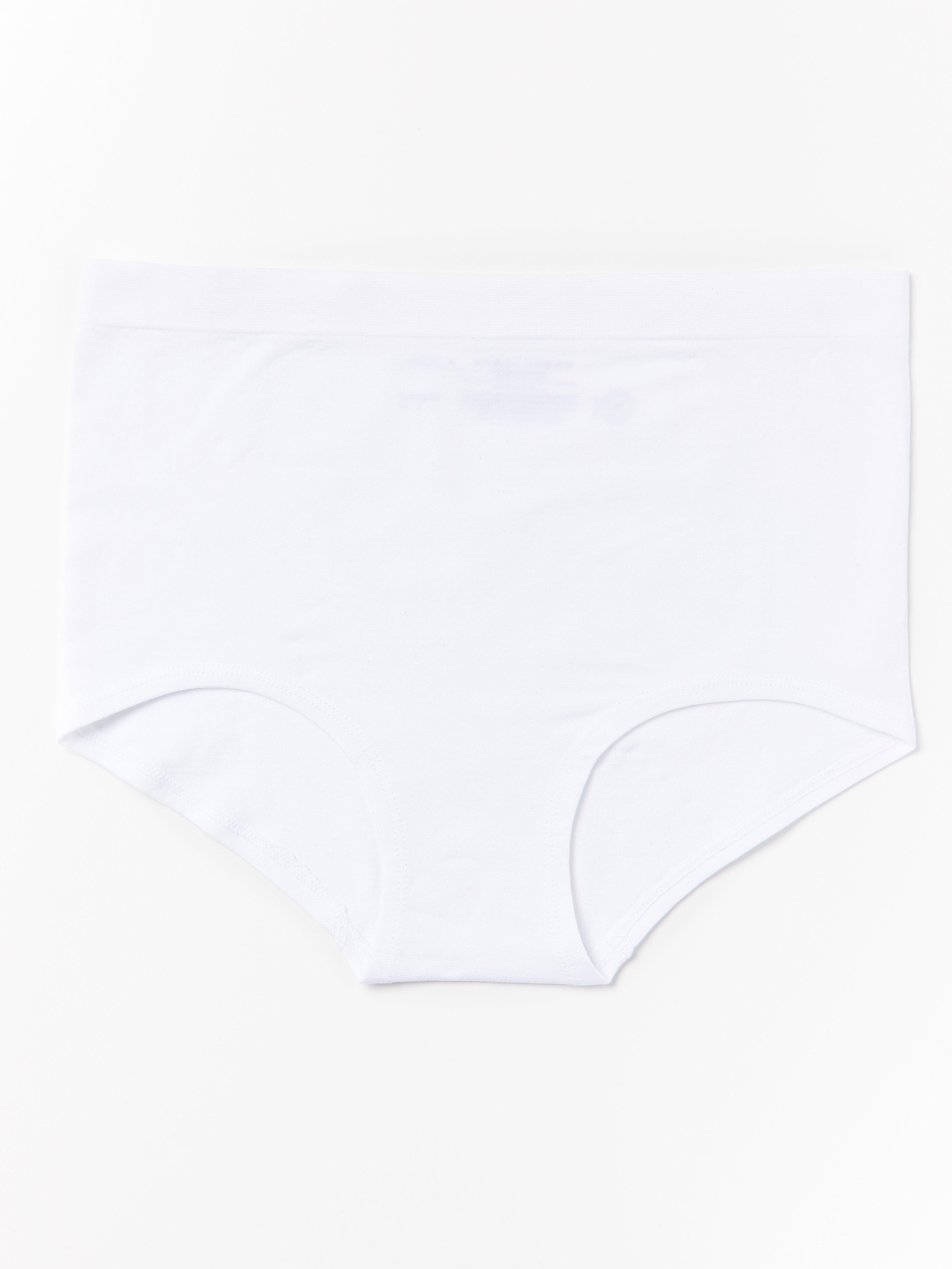 Seamless high waist brief White