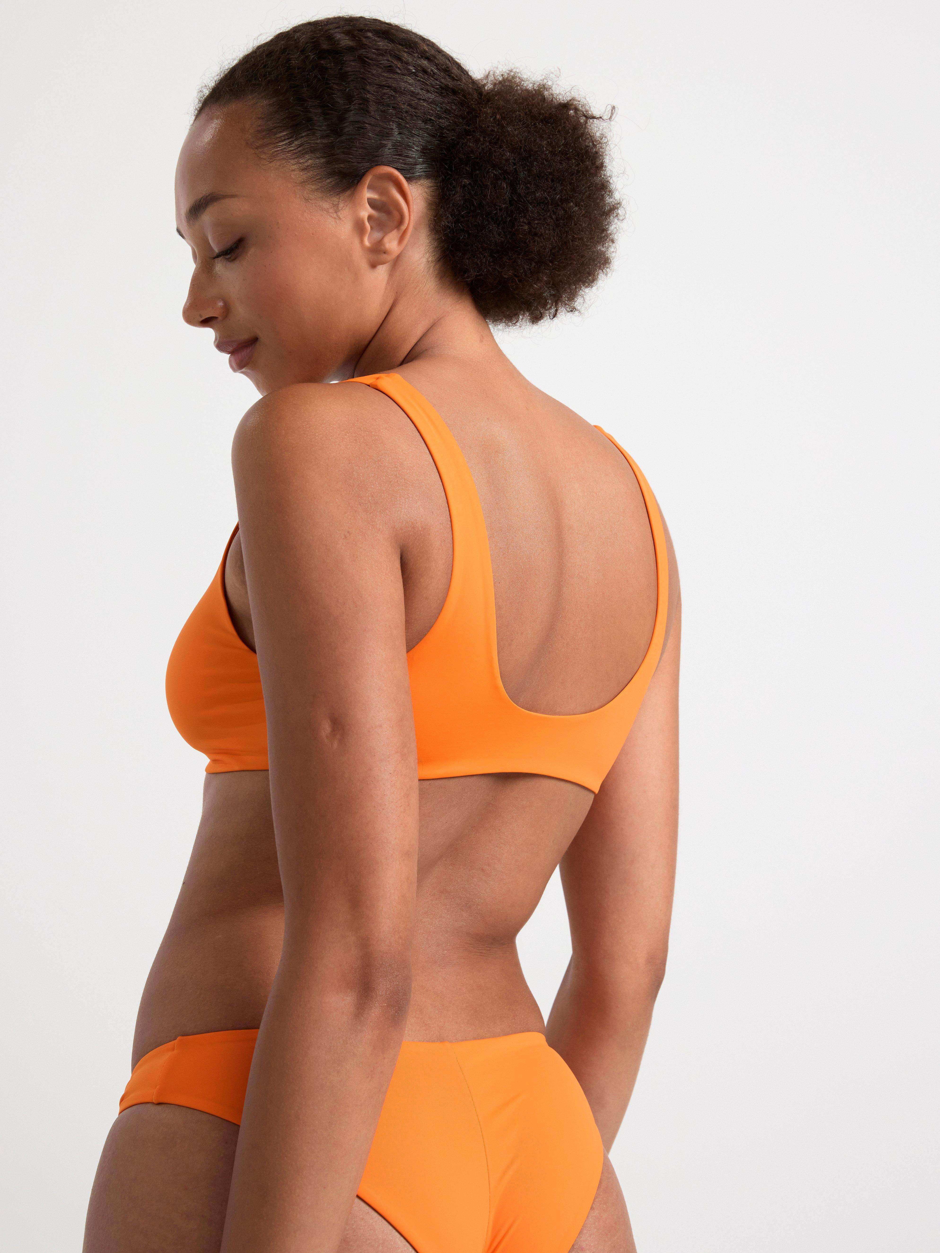 Unpadded bikini top Orange