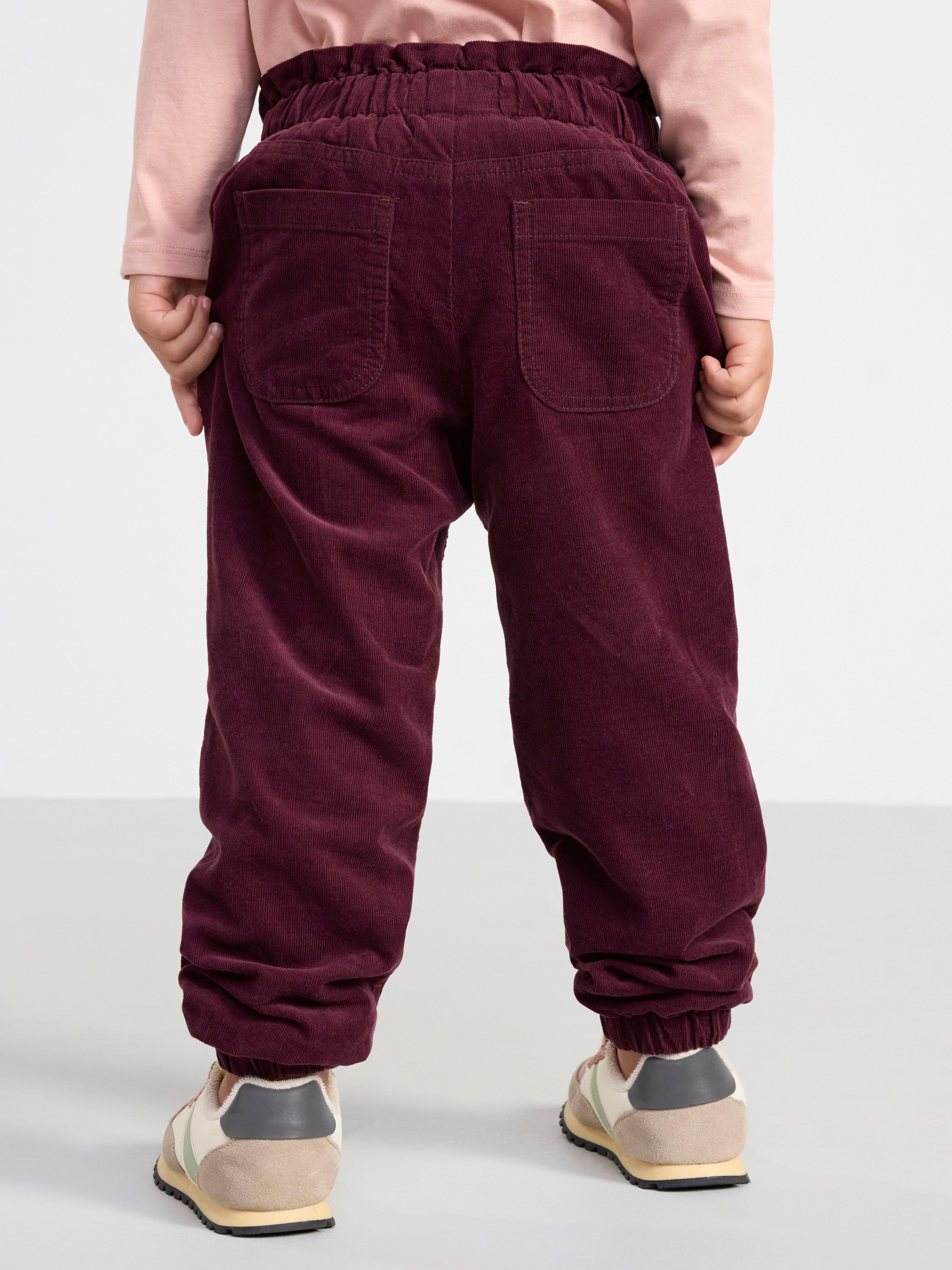 TILDE Trousers in corduroy Dark Lilac