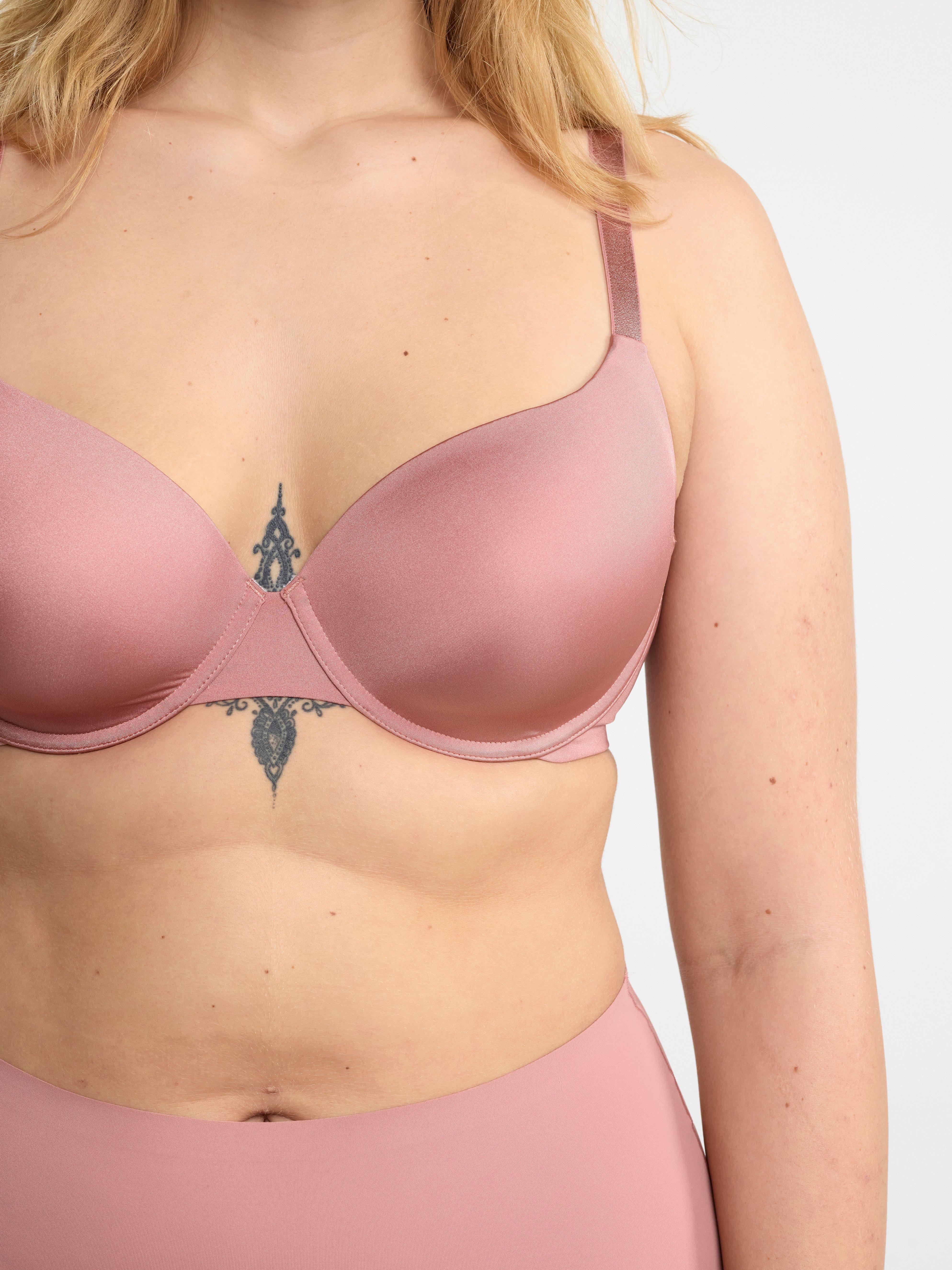 Lilja t-shirt bra Dusty Pink