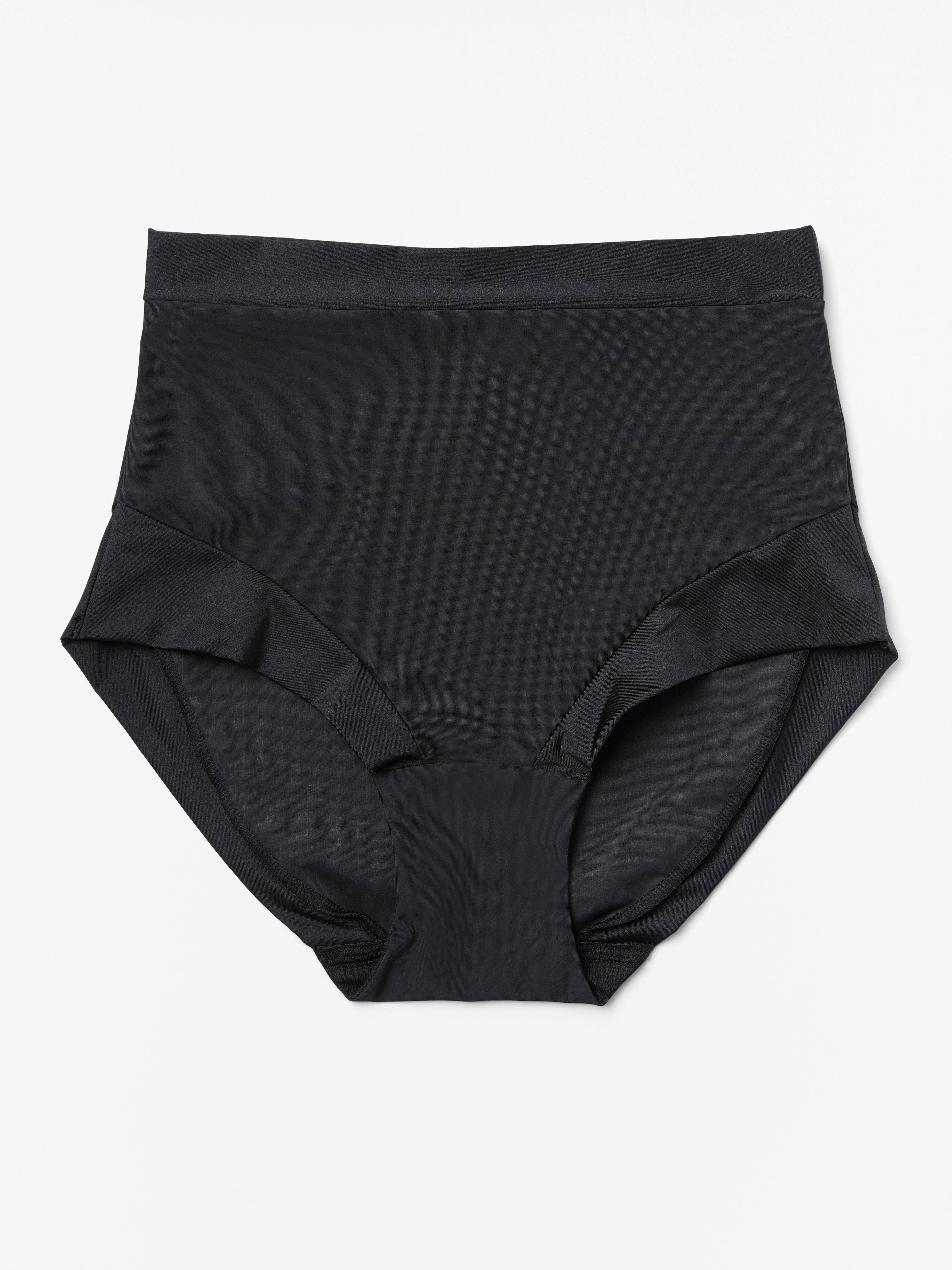 Light support shaping briefs Black