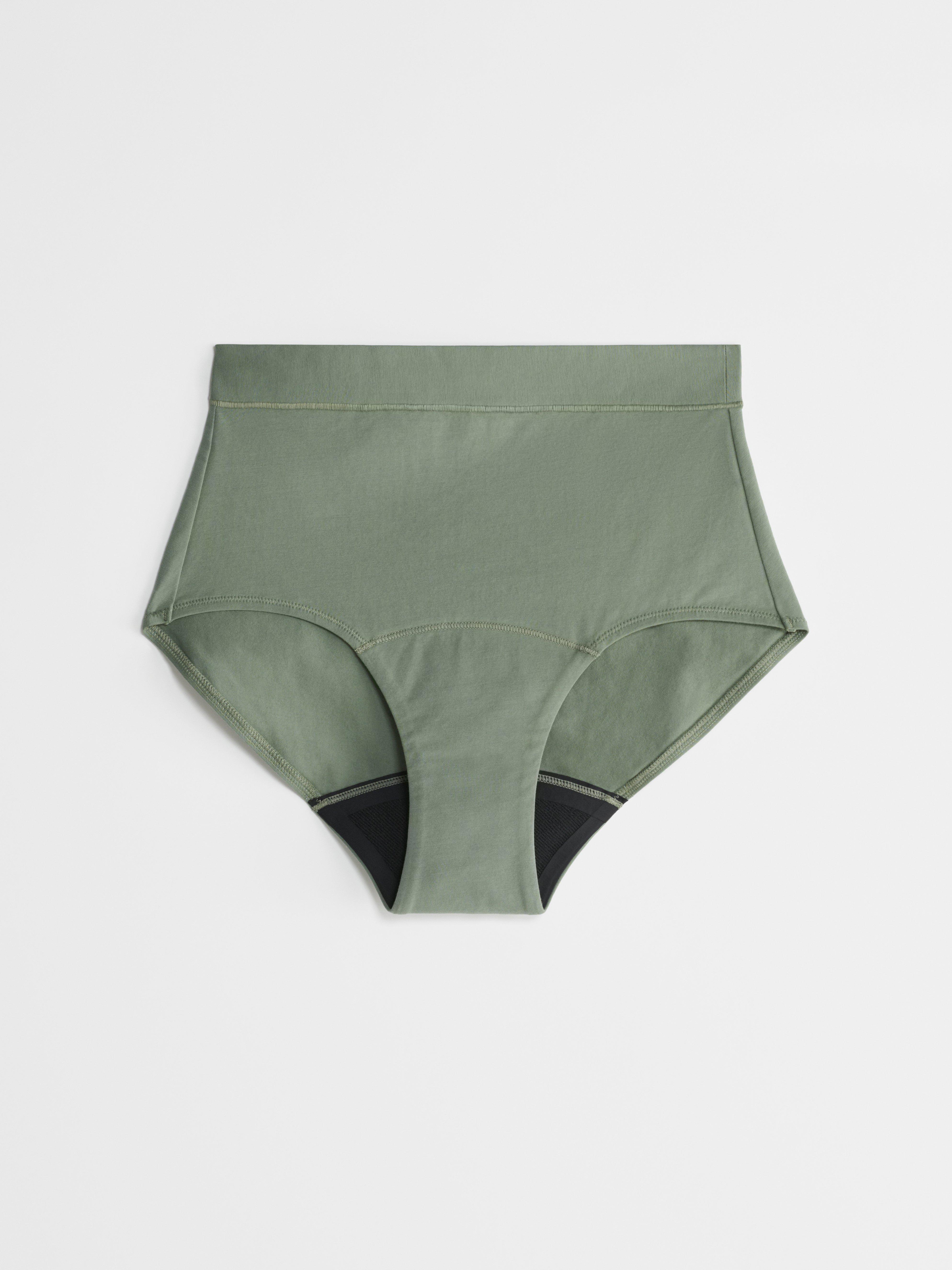 Engineered High Waist Period Proof – Period Panty High Absorbency Dark Green