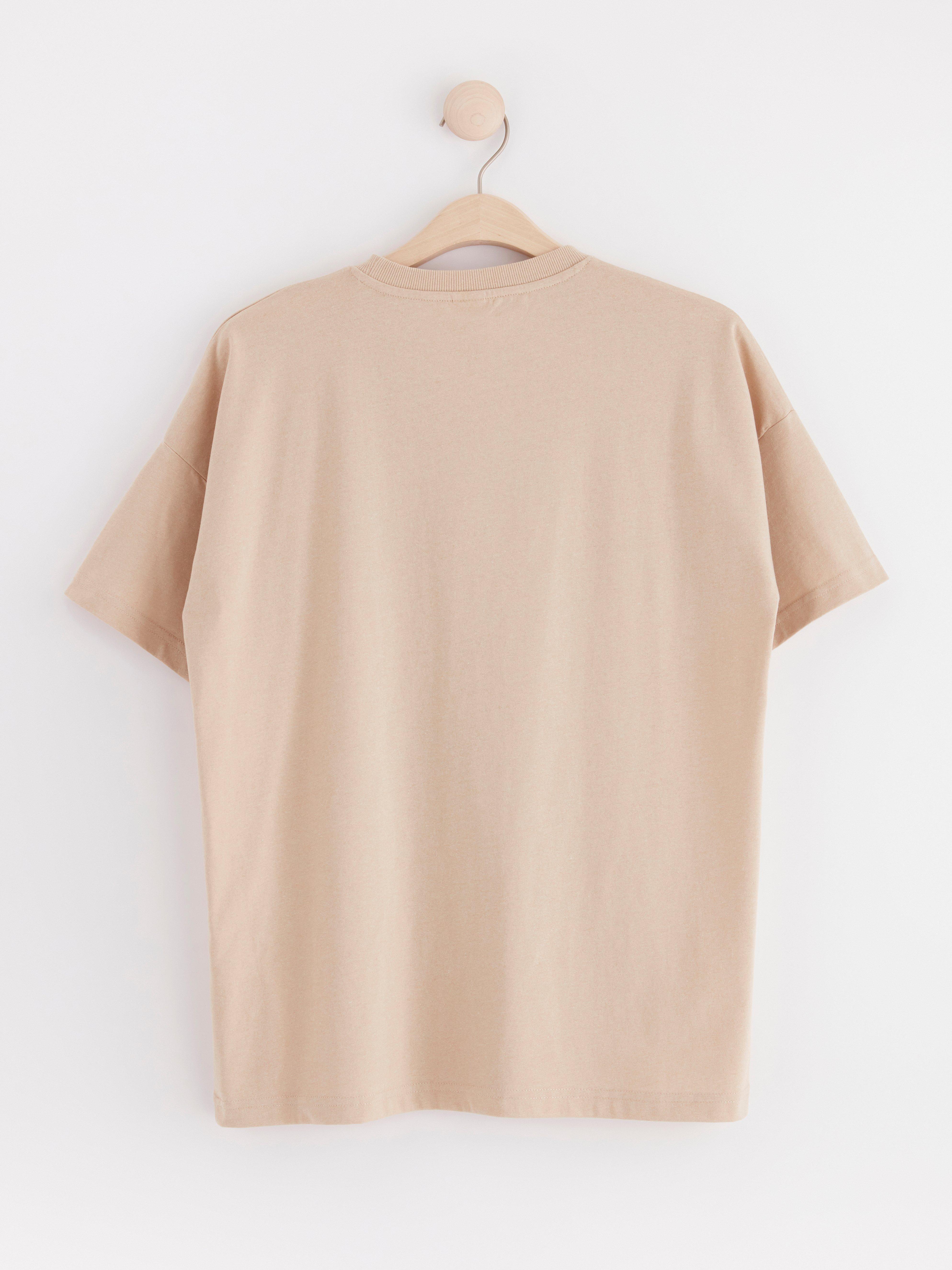 T-shirt with print Beige