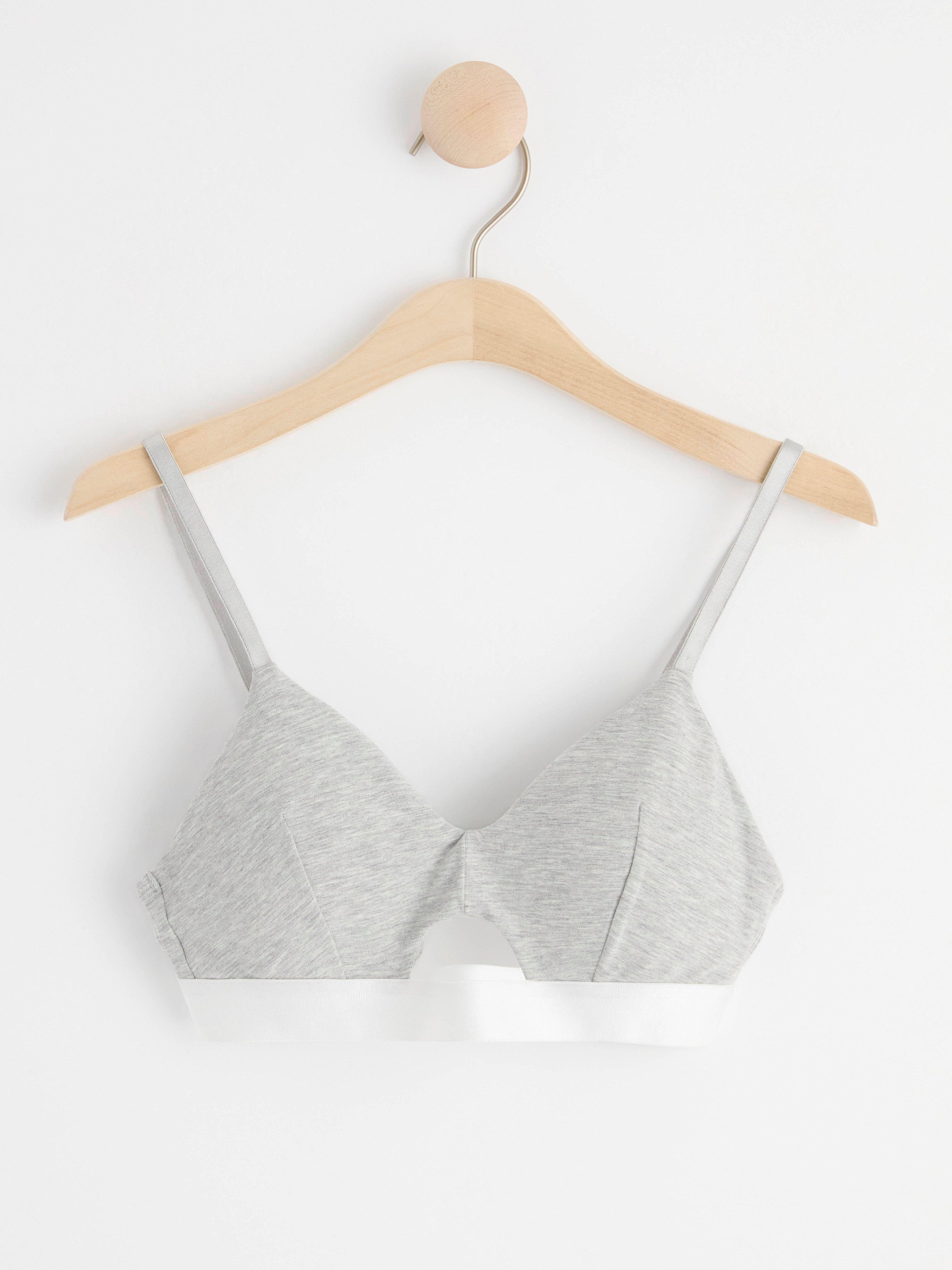 Soft bra with cut out detail Light Grey Melange