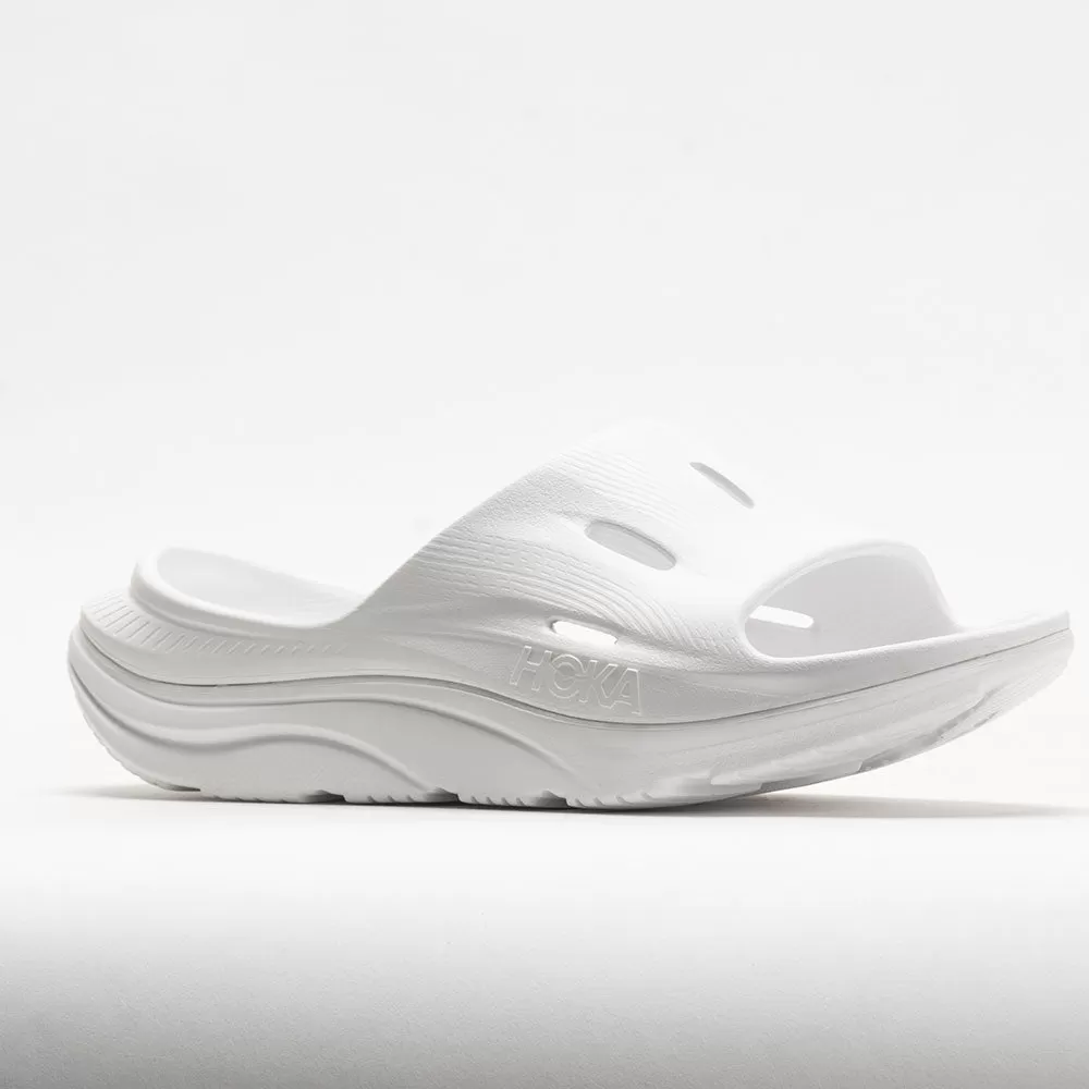 HOKA Ora Recovery Slide 3 Unisex White/White - HOKA