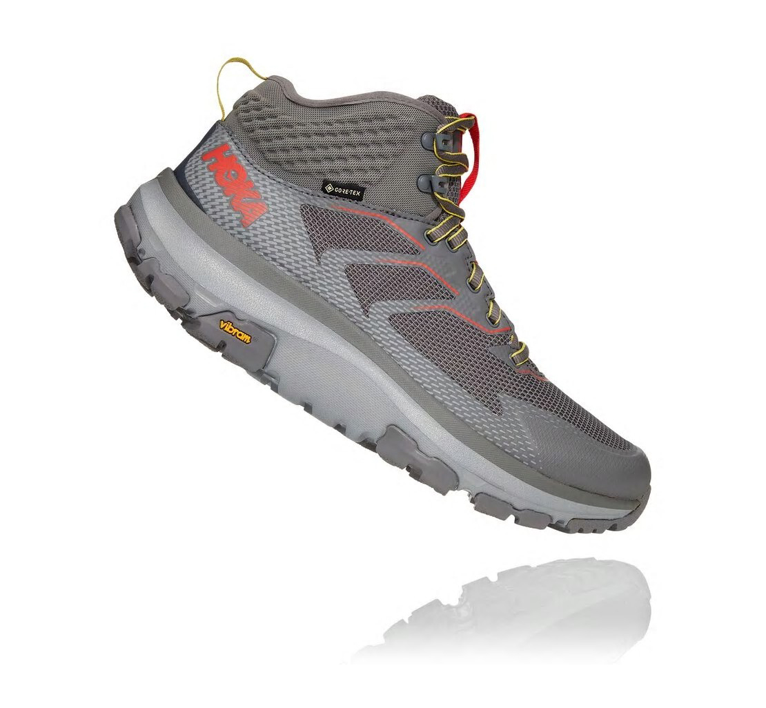 Men's Toa GORE-TEX CHARCOAL GRAY / FIESTA - HOKA