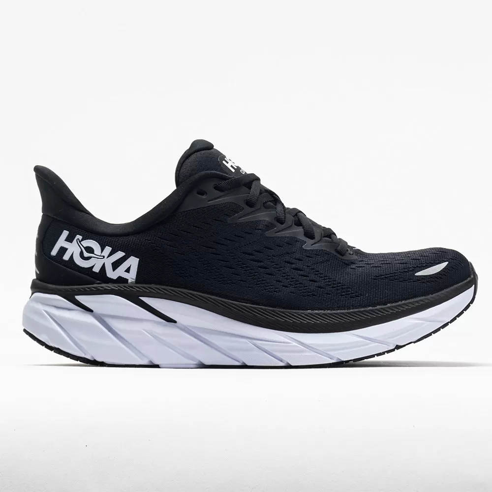Hoka One One Clifton 8 Women's Black/White - HOKA