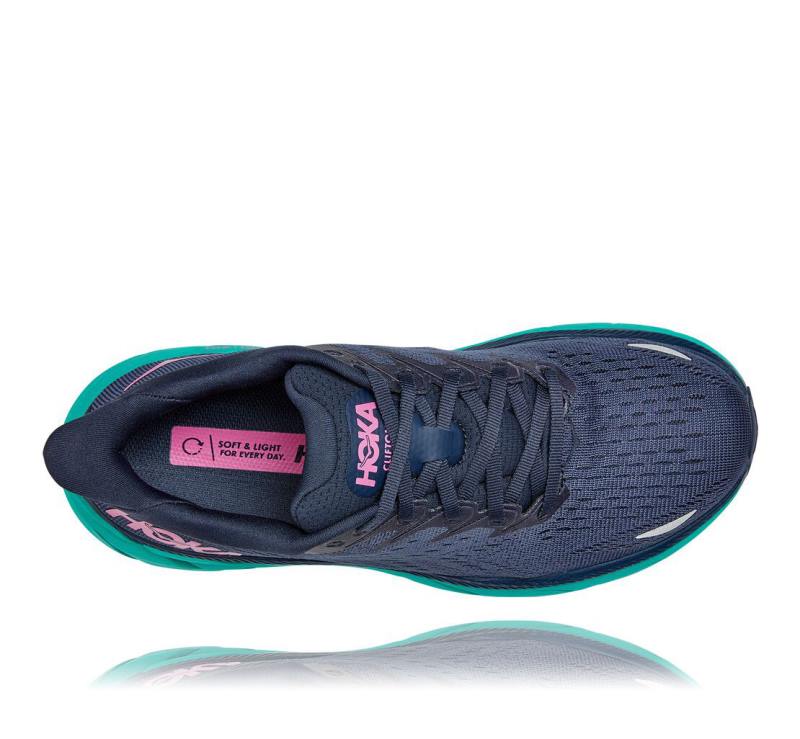 Women's Clifton 8 OUTER SPACE / ATLANTIS - HOKA