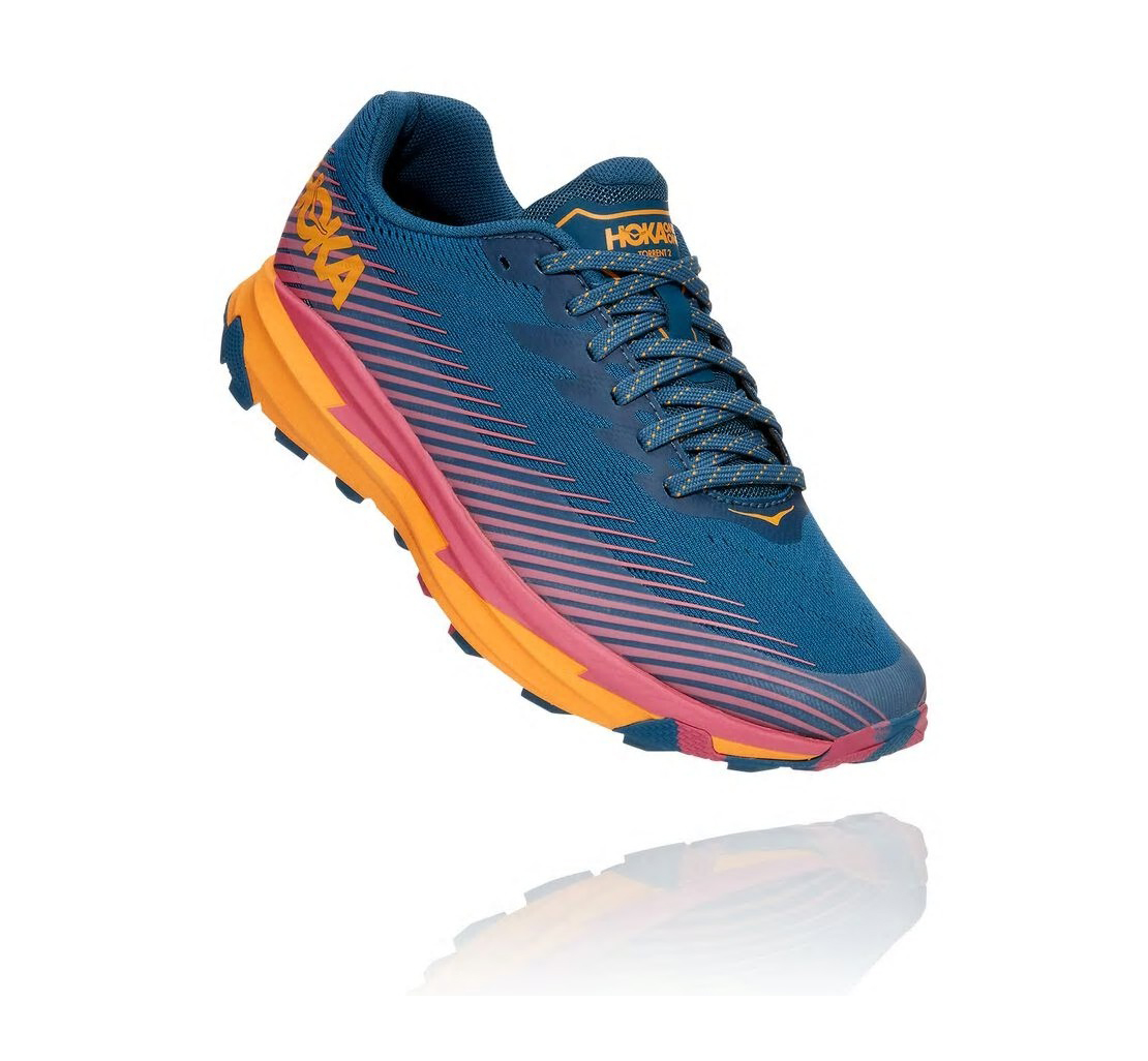 Women's Torrent 2 MOROCCAN BLUE / SAFFRON - HOKA