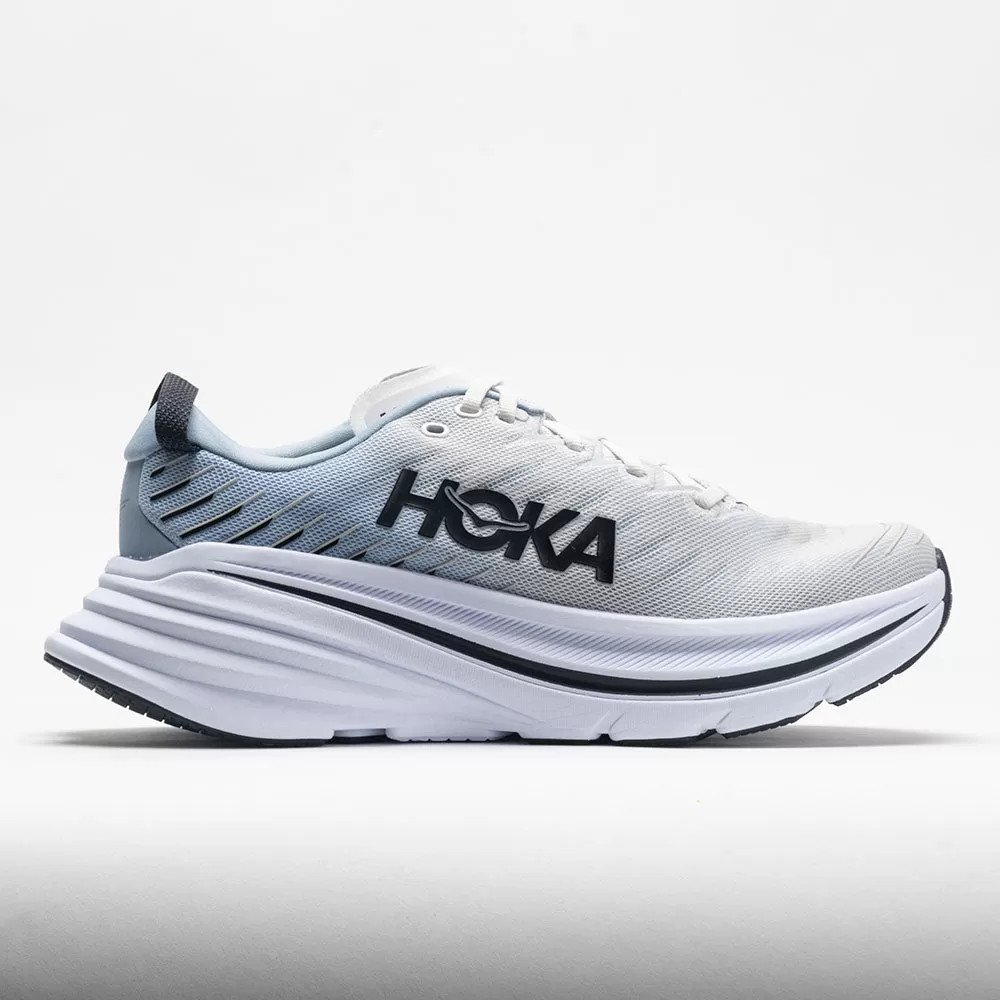 HOKA Bondi X Men's Blanc de Blanc/Blue Fog - HOKA