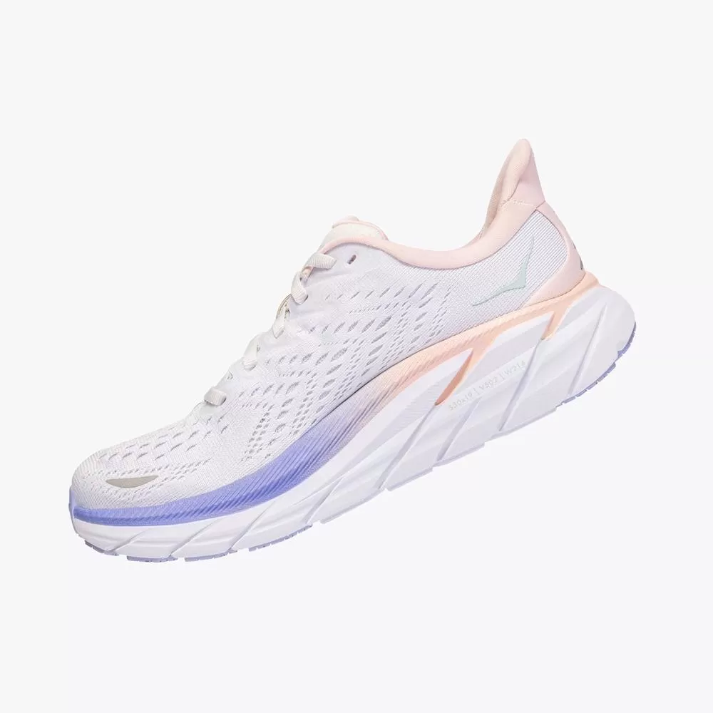 Women's Clifton 8 - Champagne White / Manganese Crystal Pink - HOKA