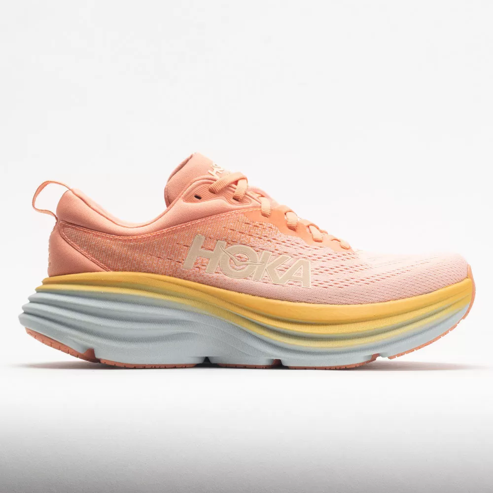 HOKA Bondi 8 Women's Shell Coral/Peach Parfait - HOKA
