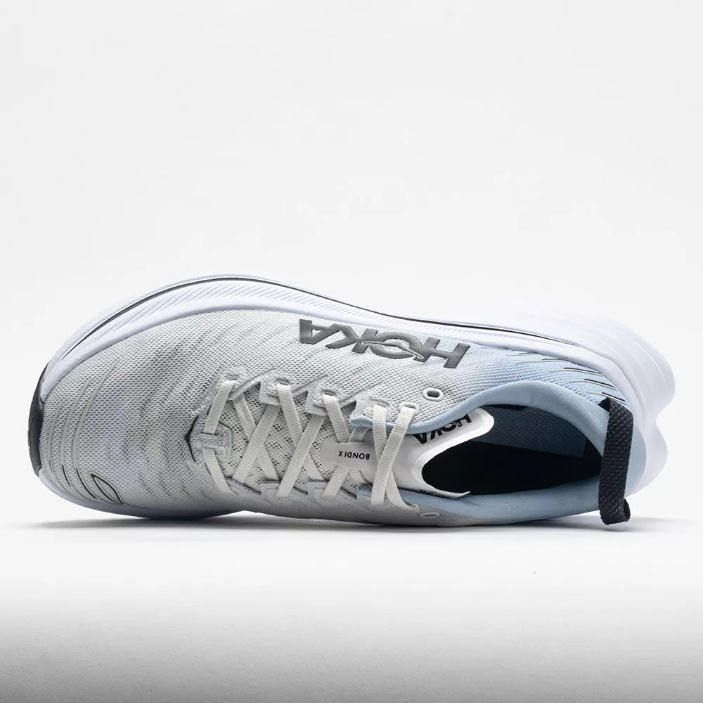HOKA Bondi X Men's Blanc de Blanc/Blue Fog - HOKA
