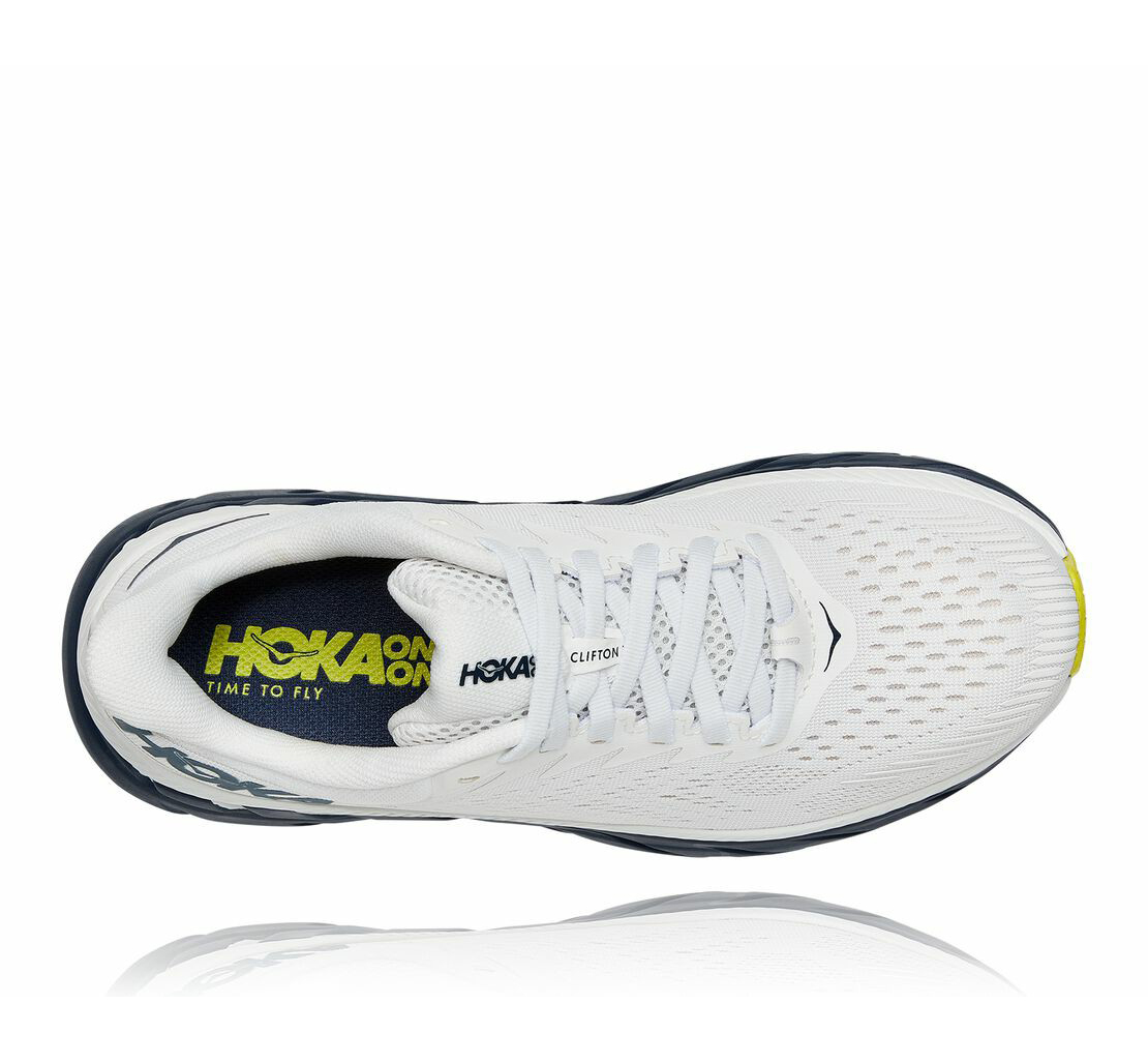 Men's Clifton 7 BLANC DE BLANC / BLACK IRIS - HOKA