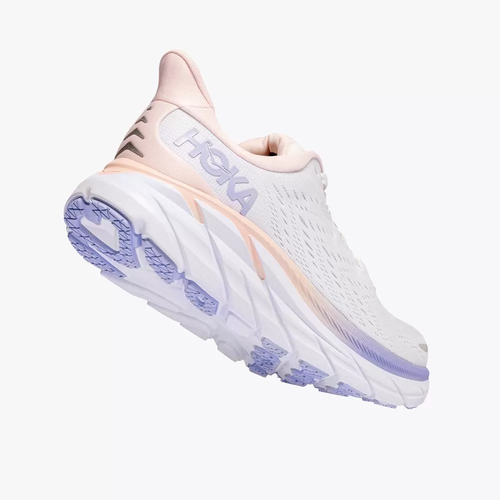 Women's Clifton 8 - Champagne White / Manganese Crystal Pink - HOKA