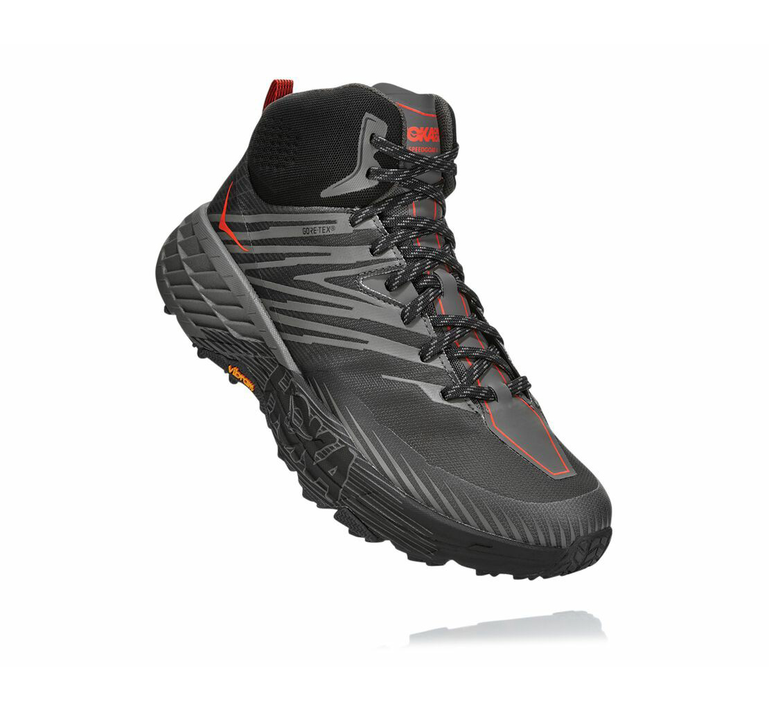 Men's Speedgoat Mid GORE-TEX 2 ANTHRACITE / DARK GULL GREY - HOKA