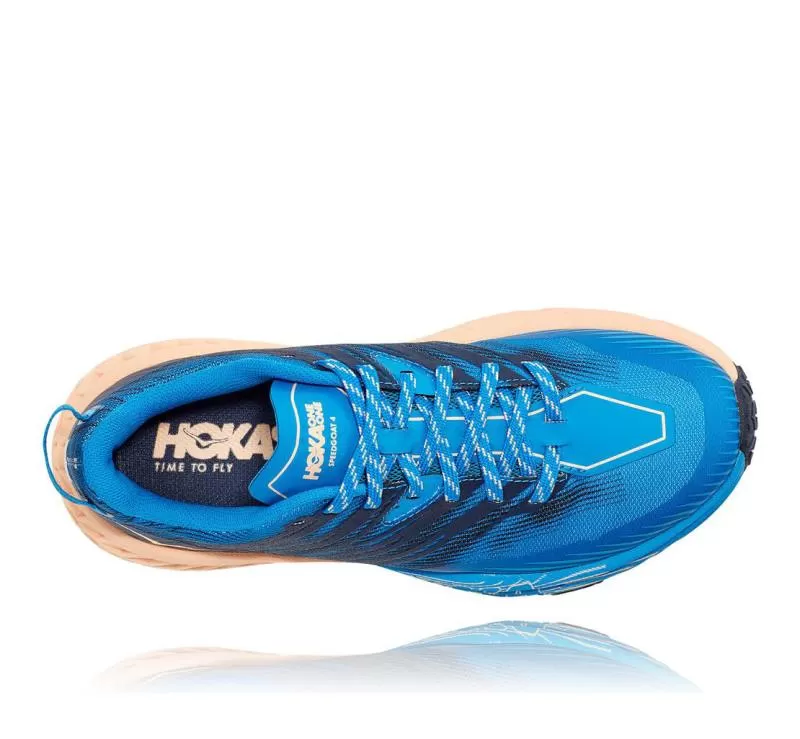 Women's Speedgoat 4 INDIGO BUNTING / BLEACHED APRICOT - HOKA