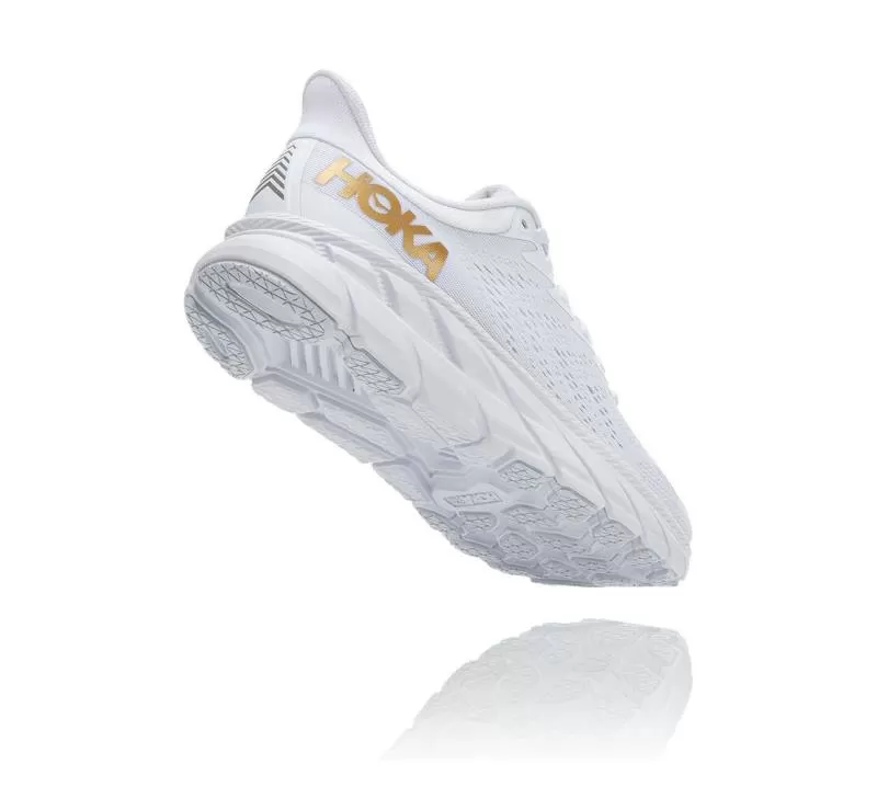 Women's Clifton 7 WHITE / GOLDEN EGG - HOKA