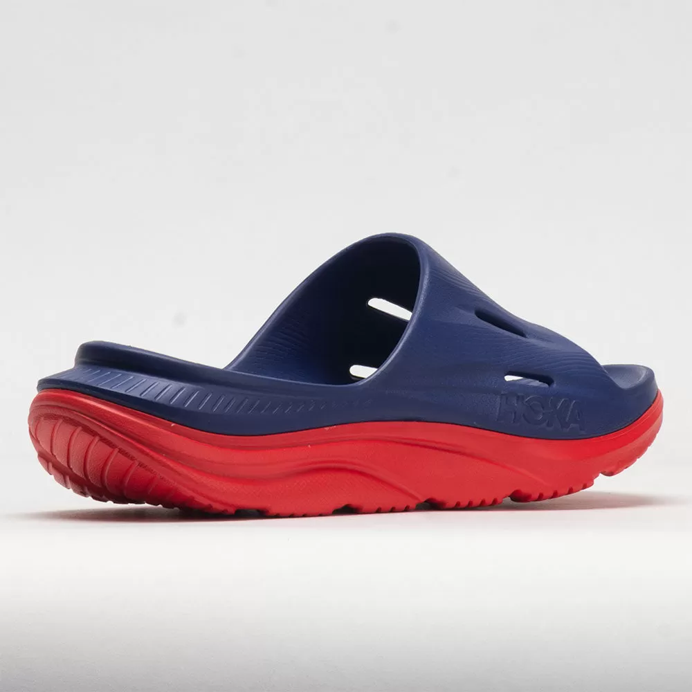 HOKA Ora Slide 3 Unisex Bellwether Blue/Red Alert - HOKA