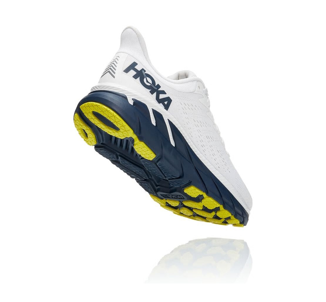 Men's Clifton 7 BLANC DE BLANC / BLACK IRIS - HOKA