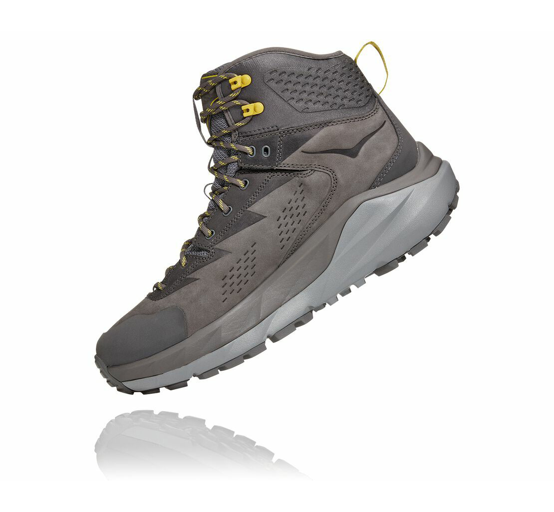 Men's Kaha GORE-TEX CHARCOAL GRAY / GREEN SHEEN - HOKA
