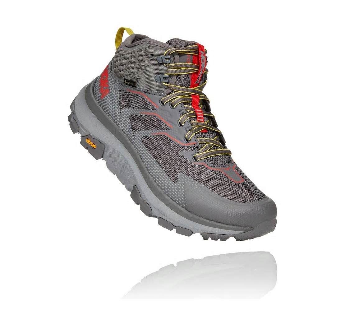 Men's Toa GORE-TEX CHARCOAL GRAY / FIESTA - HOKA