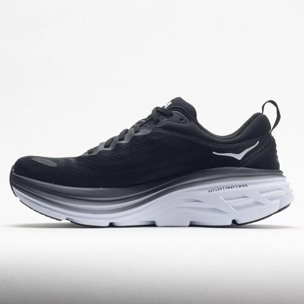 HOKA Bondi 8 Men's Black/White - HOKA