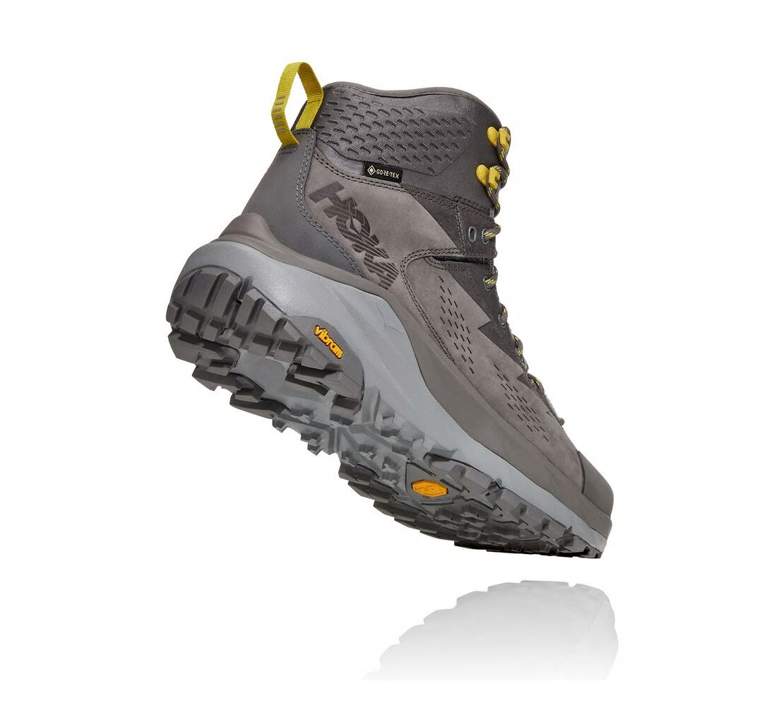Men's Kaha GORE-TEX CHARCOAL GRAY / GREEN SHEEN - HOKA