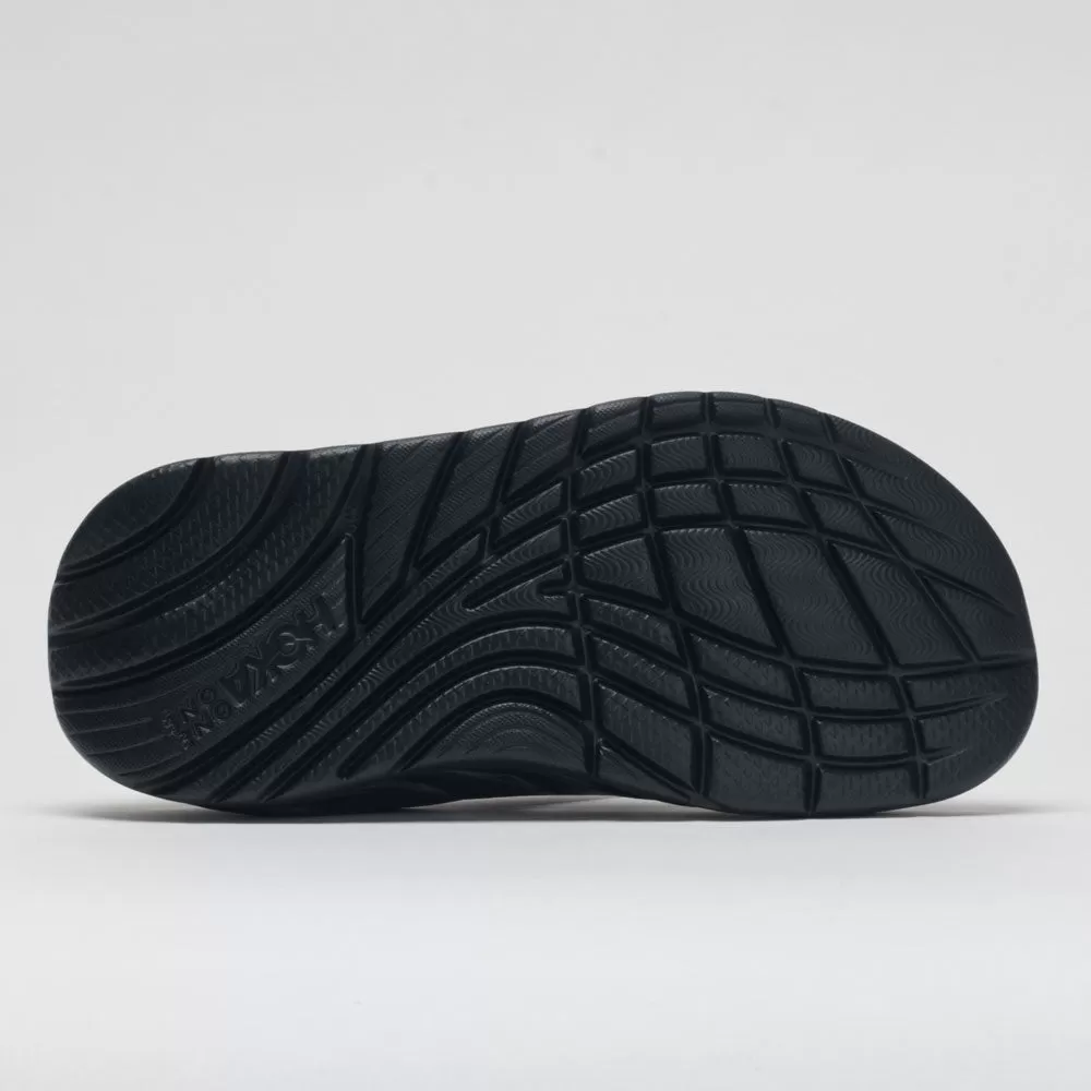 Hoka One One Ora Recovery Flip Women's Black/Dark Gull Gray - HOKA