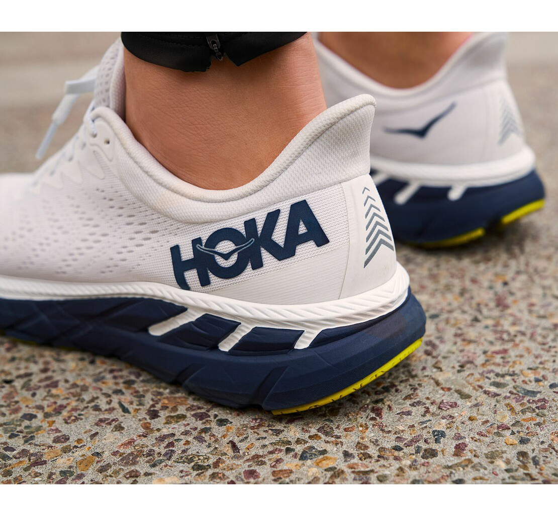 Men's Clifton 7 BLANC DE BLANC / BLACK IRIS - HOKA