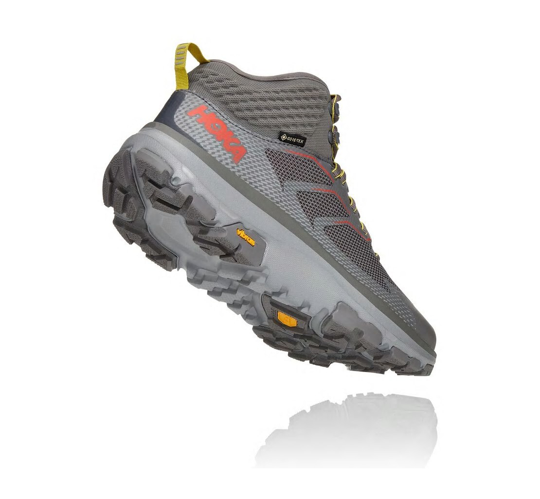 Men's Toa GORE-TEX CHARCOAL GRAY / FIESTA - HOKA