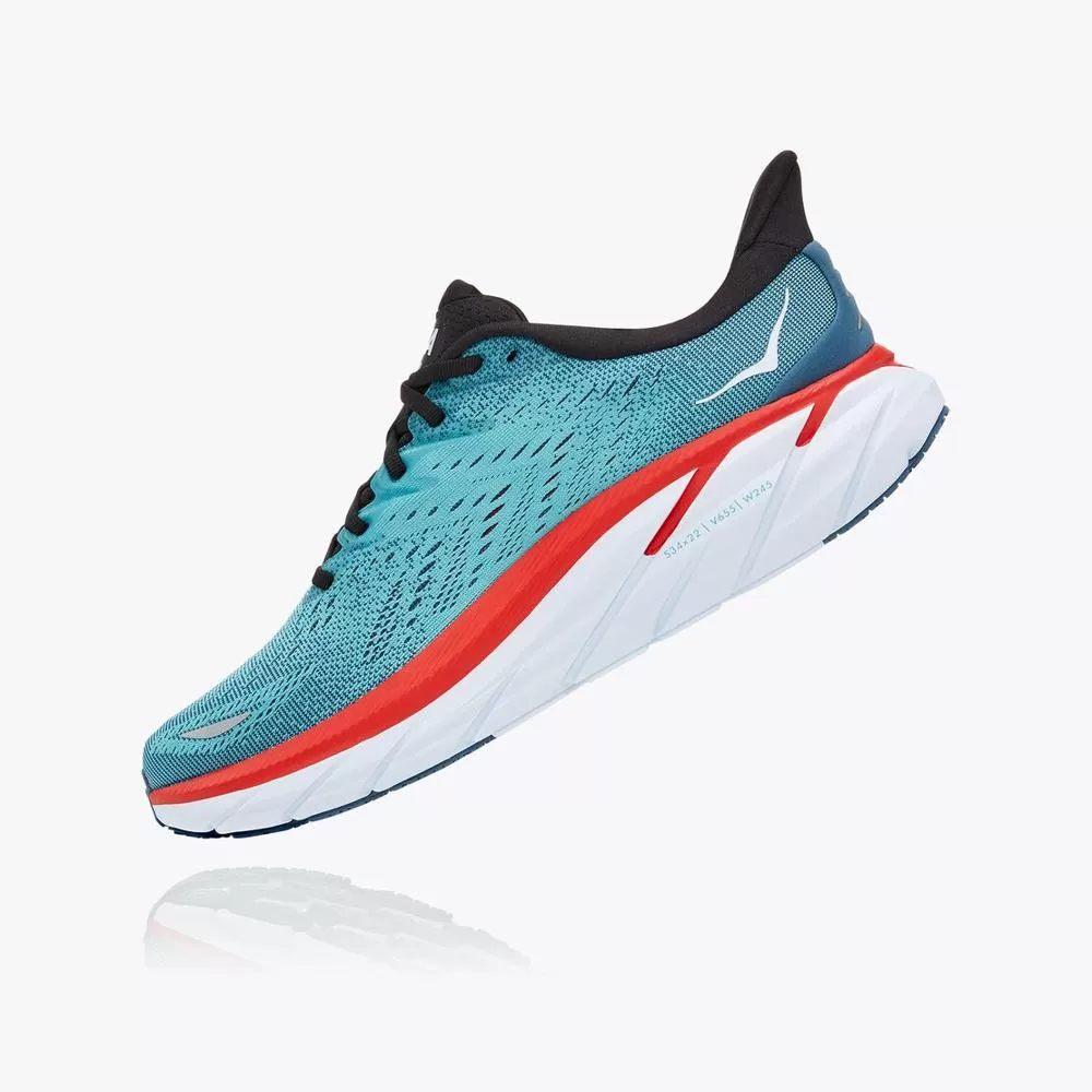 Women's Clifton 8 - Real Teal / Aquarelle - HOKA