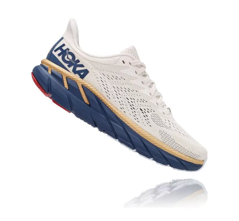 Women's Clifton 7 TOFU / VINTAGE INDIGO - HOKA