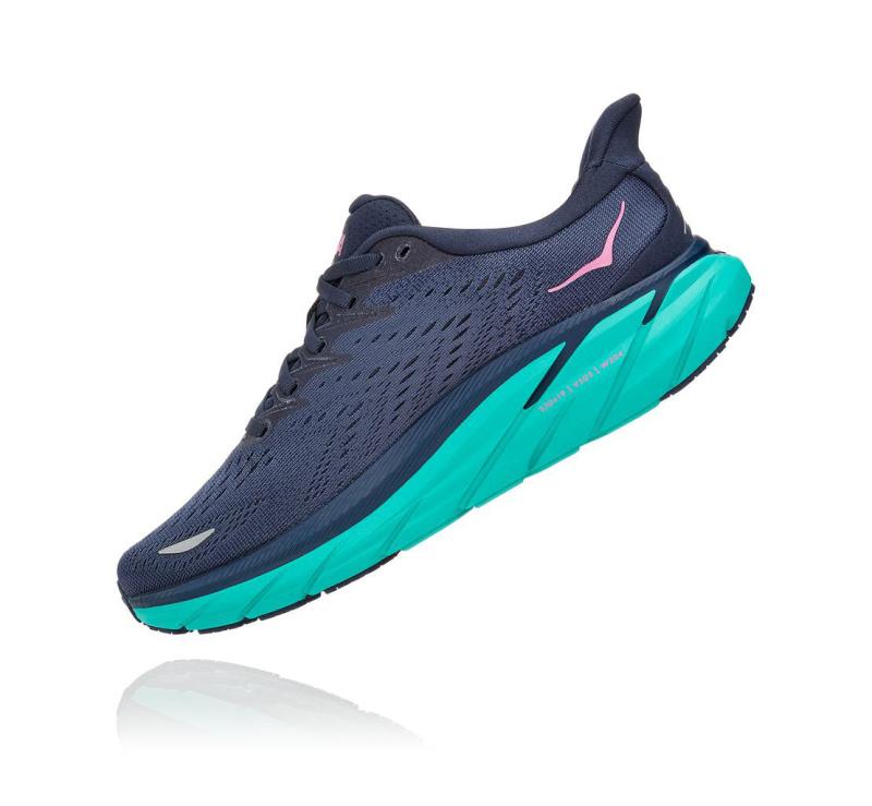 Women's Clifton 8 OUTER SPACE / ATLANTIS - HOKA