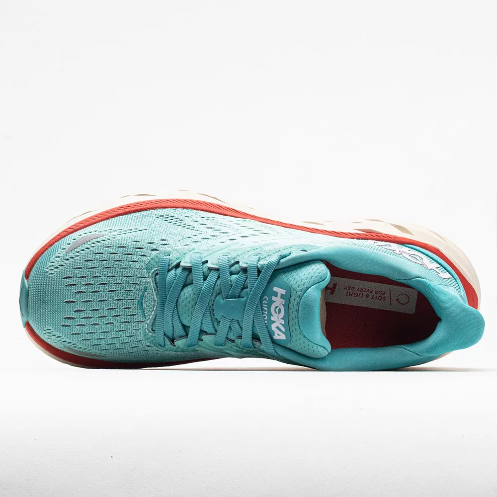 Hoka One One Clifton 8 Women's Aquarelle/Eggshell Blue - HOKA