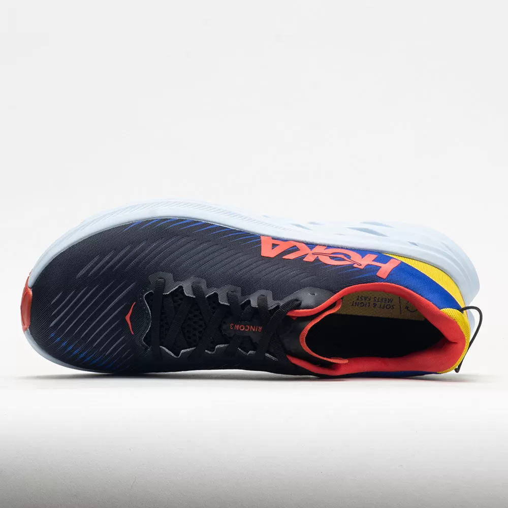 HOKA Rincon 3 Men's Black/Dazzling Blue - HOKA