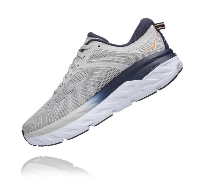 Women's Bondi 7 LUNAR ROCK / BLACK IRIS - HOKA