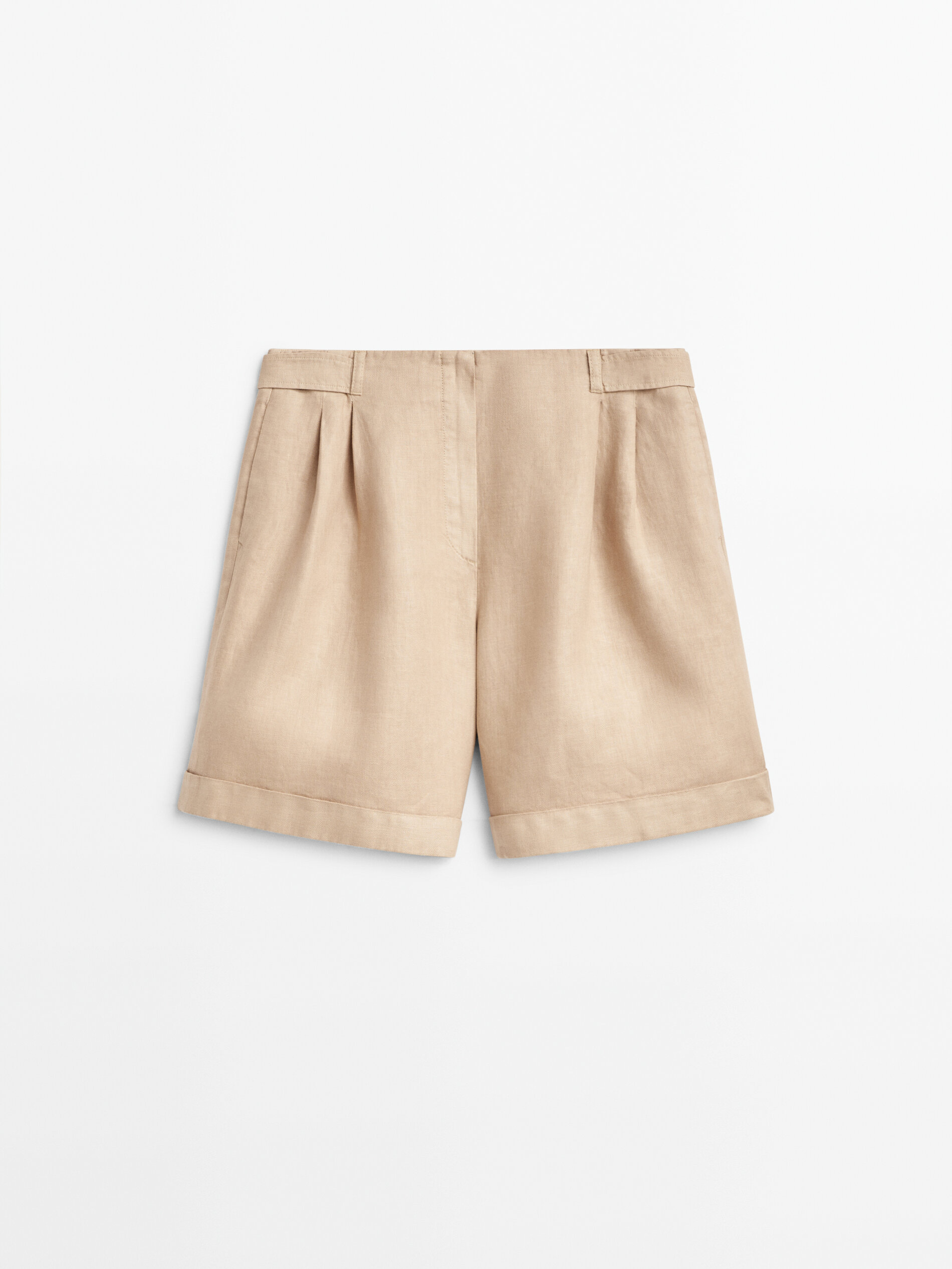 Bermuda 100% lino - TOSTADO