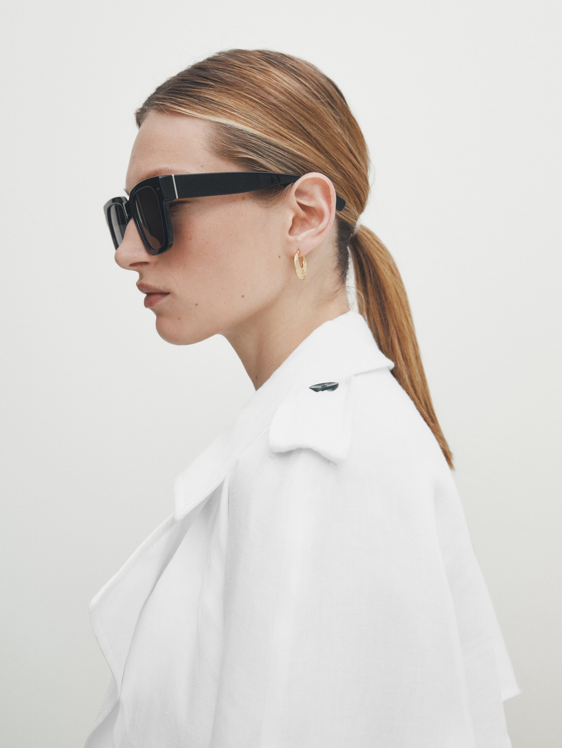 Gabardina fluida 100% lino - BLANCO