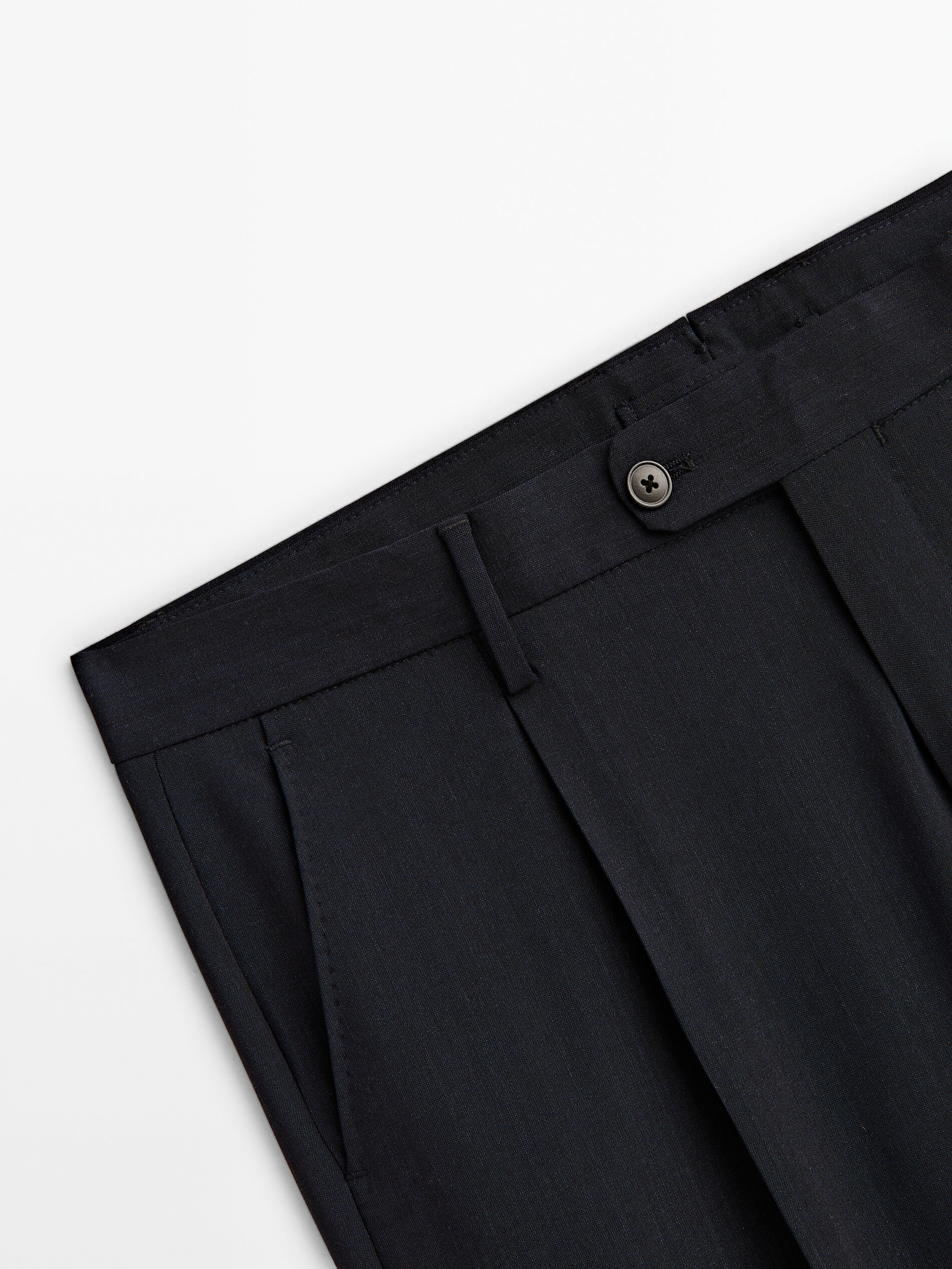 Pantalón traje mezcla lana - INDIGO